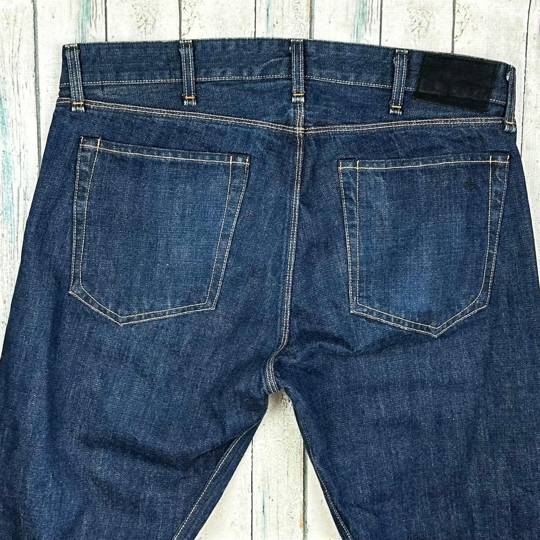 Rag & Bone Mens Slim Straight Selvedge Archive Jeans - Size 34 — photo 3 of 10