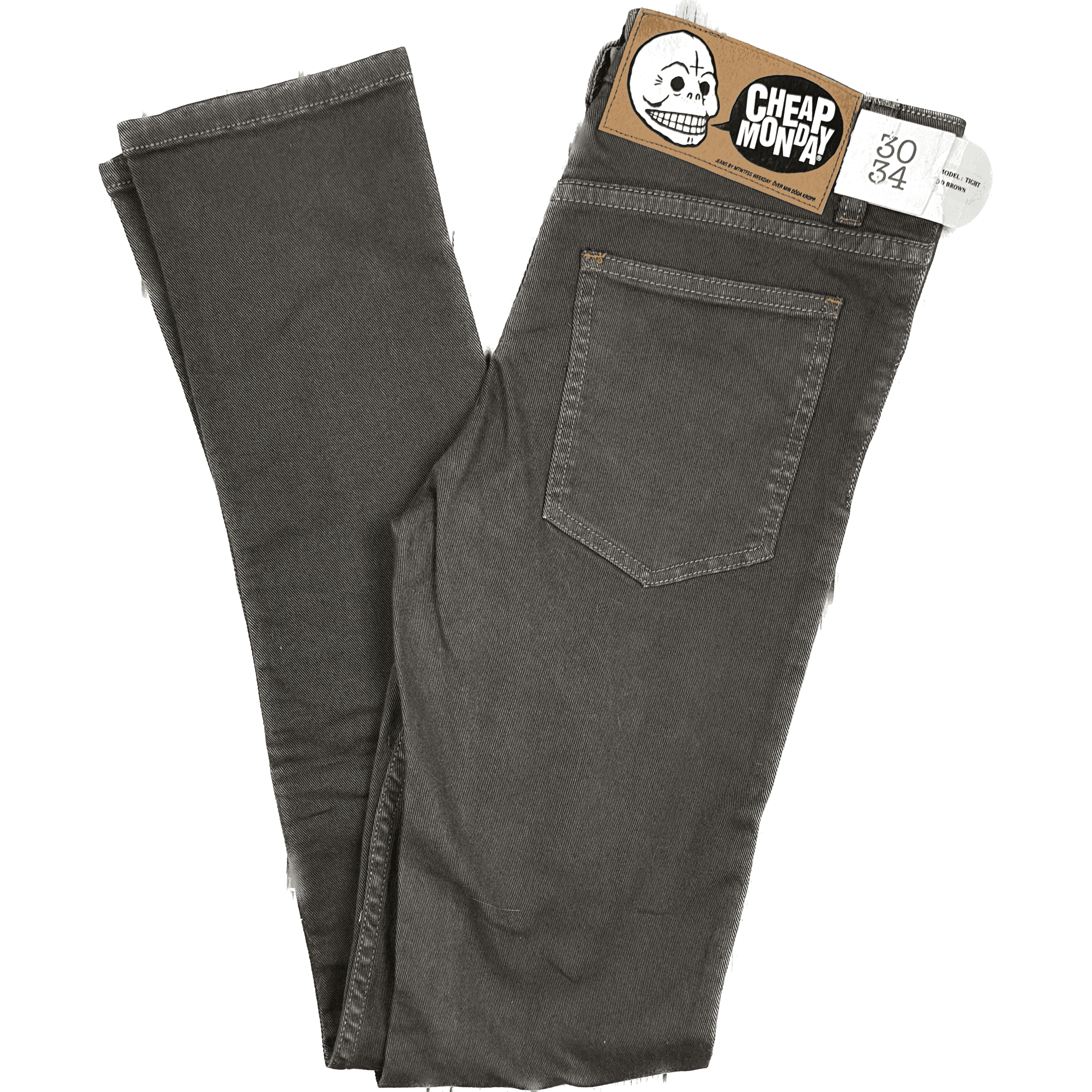 NWT - Cheap Monday 'Tight Od Brown' Skinny Jeans - Size 30//34 — photo 1 of 4