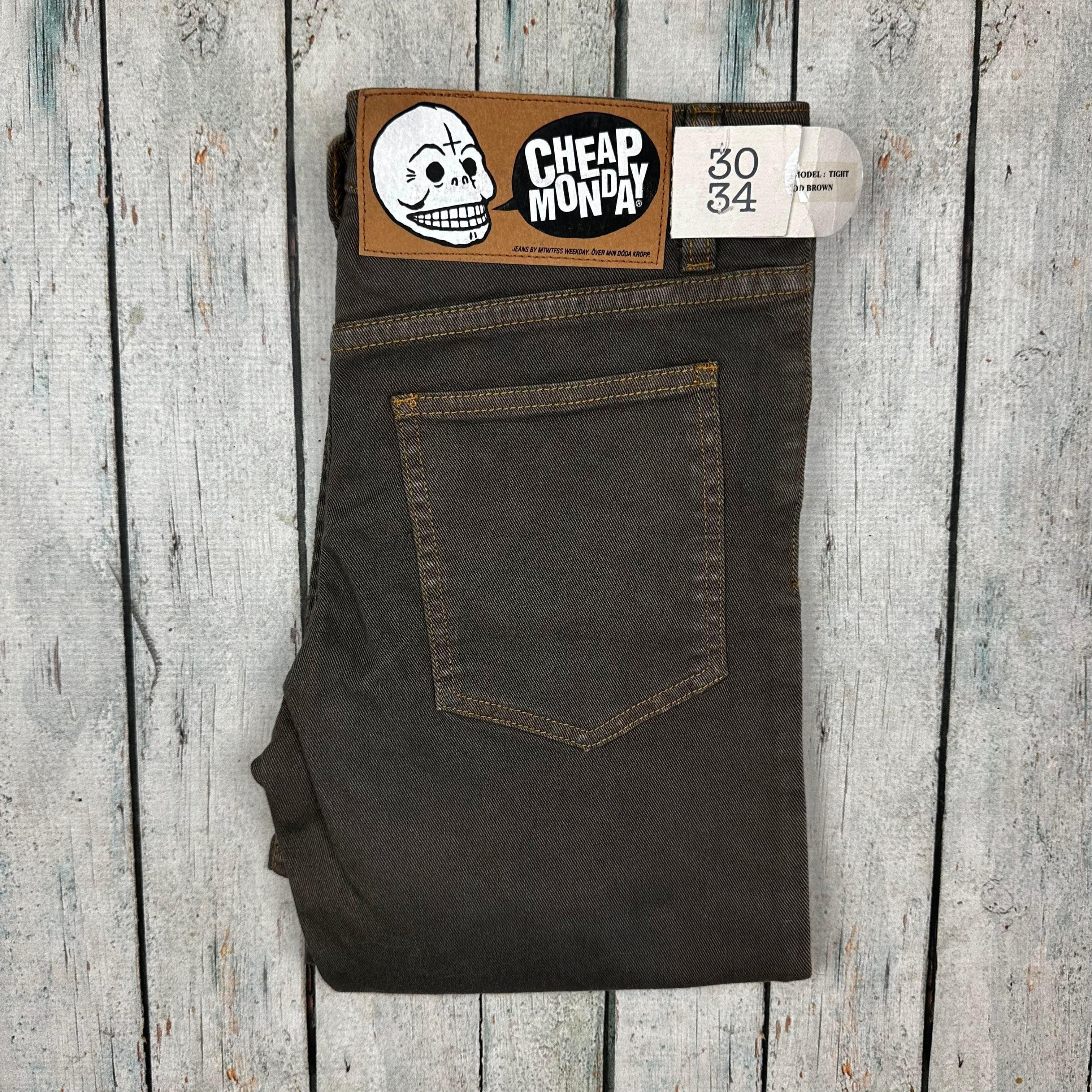NWT - Cheap Monday 'Tight Od Brown' Skinny Jeans - Size 30//34 — photo 4 of 4