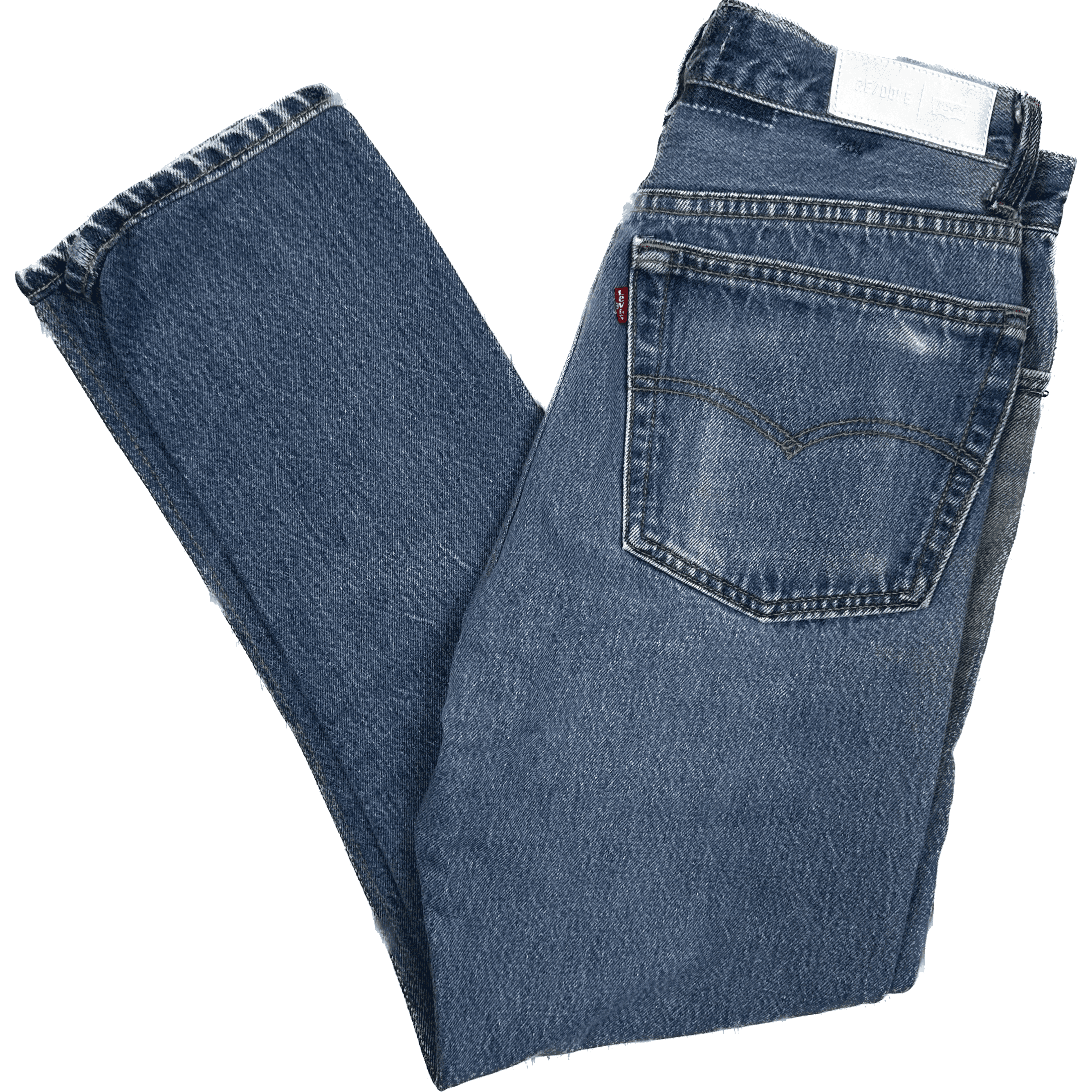 RE/DONE High Rise Ankle Crop Jeans -Size 27 — photo 1 of 8
