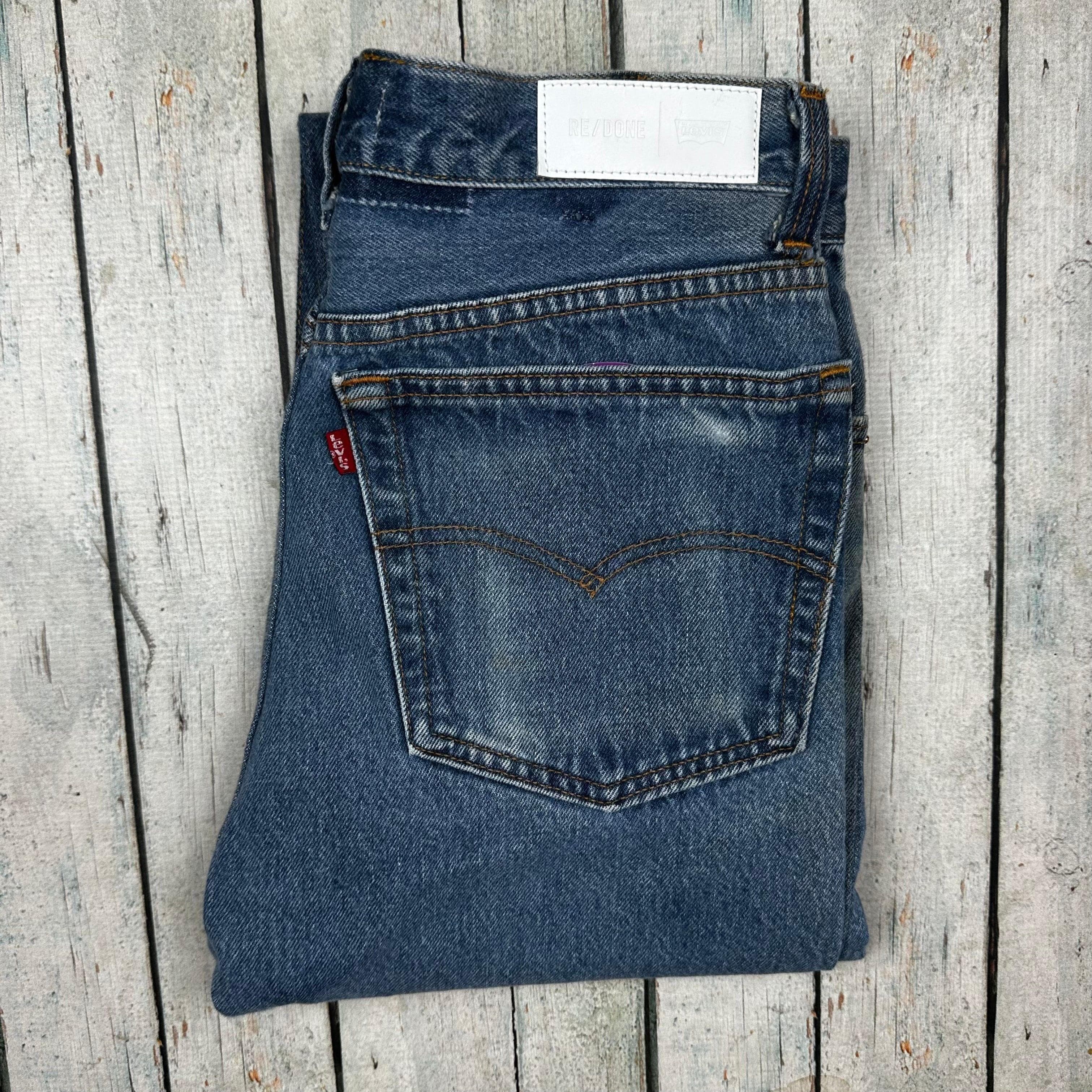 RE/DONE High Rise Ankle Crop Jeans -Size 27 — photo 2 of 8