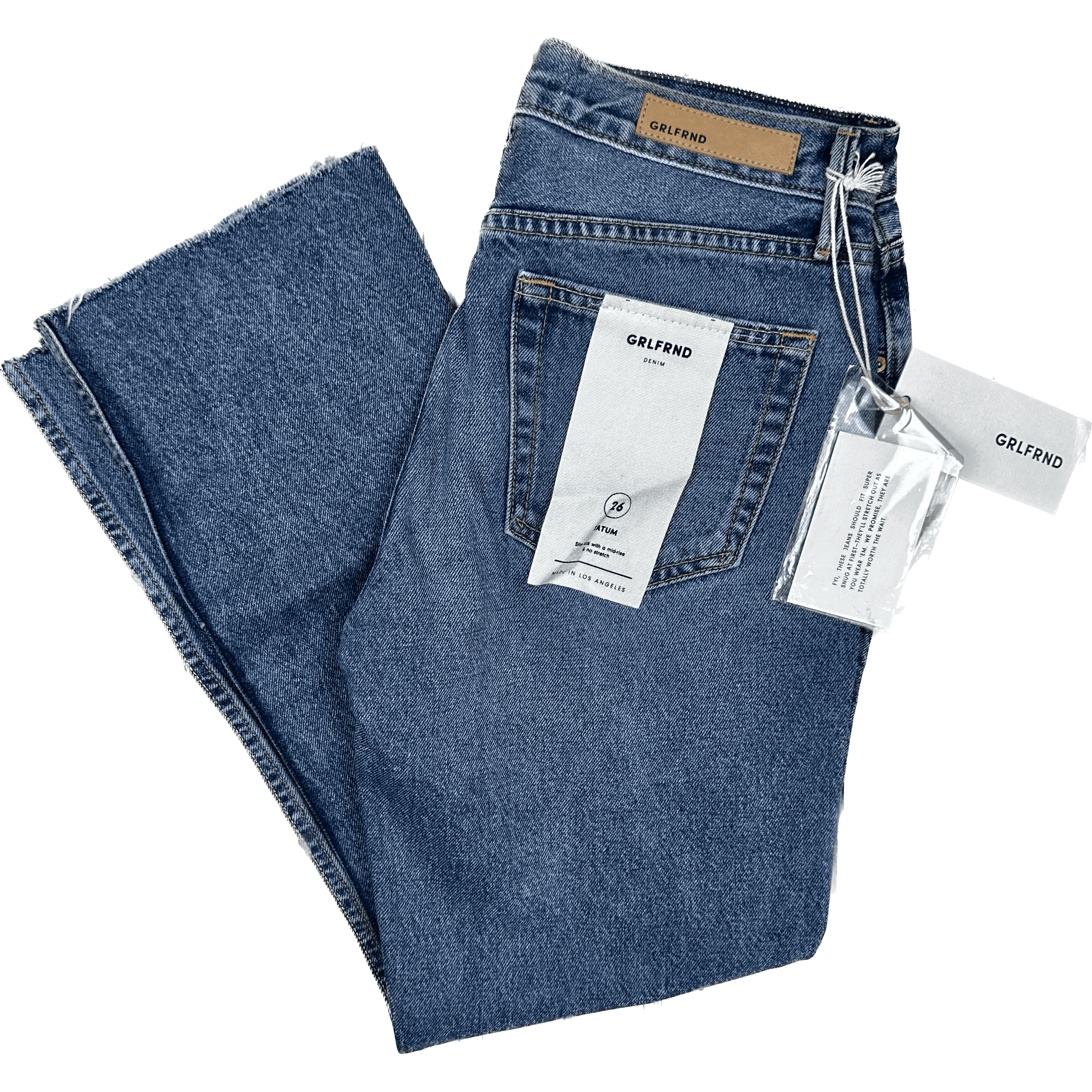 NWT - GRLFRND Ladies Mid Rise 'Tatum' Jeans -Size 26 — photo 2 of 6