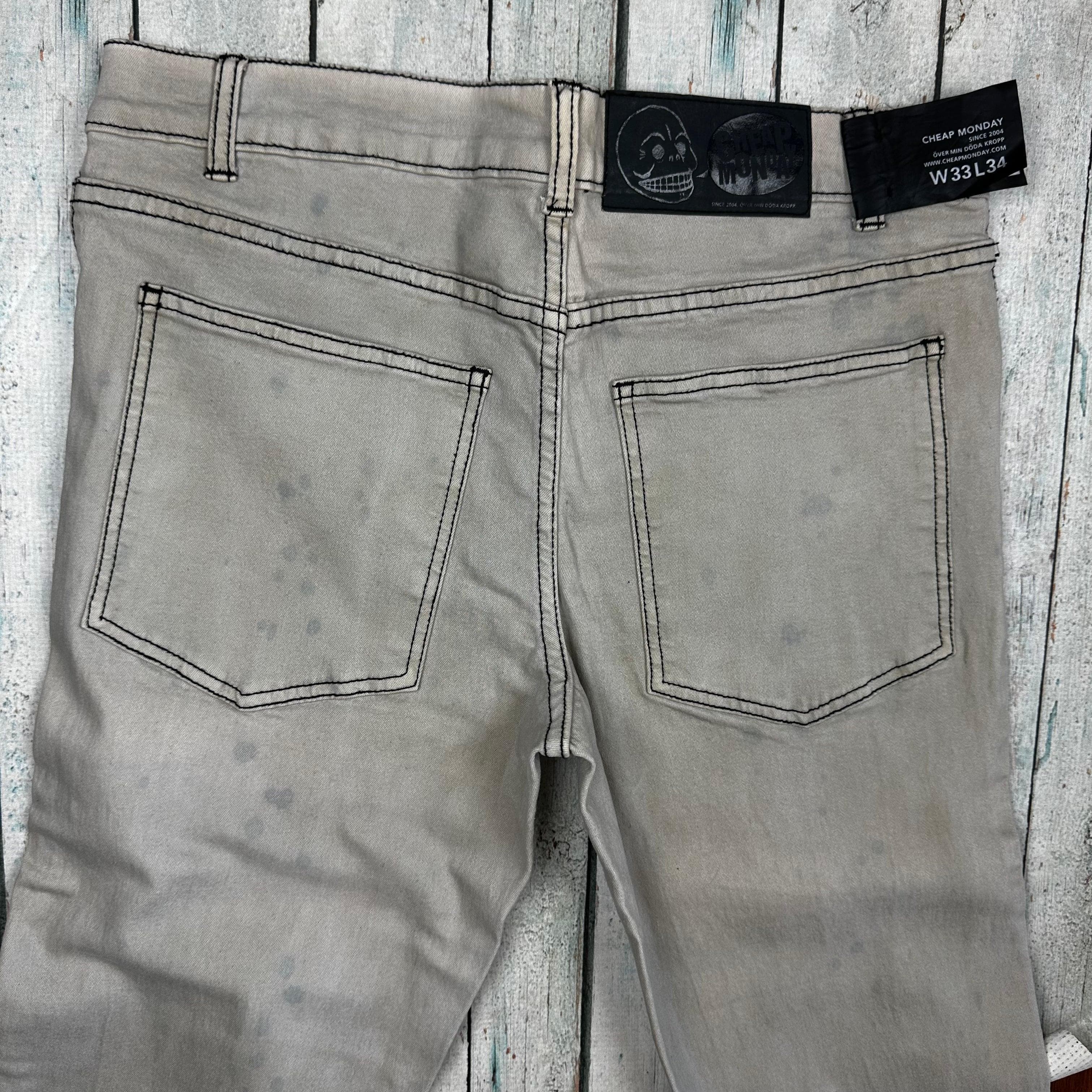 NWT - Cheap Monday 'Tight Dirt' Skinny Jeans - Size 33//34 — photo 2 of 5