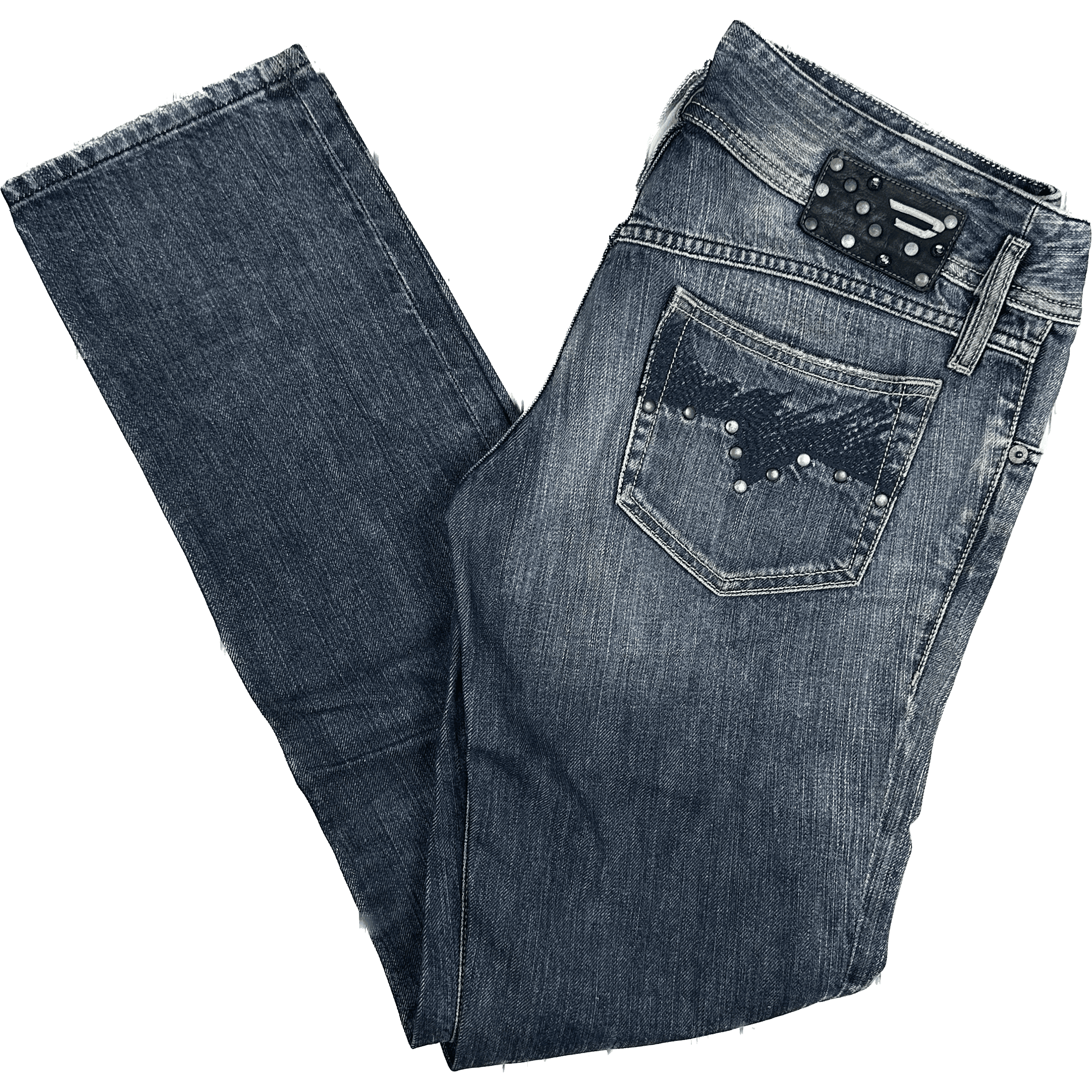 Diesel 'Matic' Straight Leg Rhinestone Jeans Size - 30/32 — photo 1 of 9