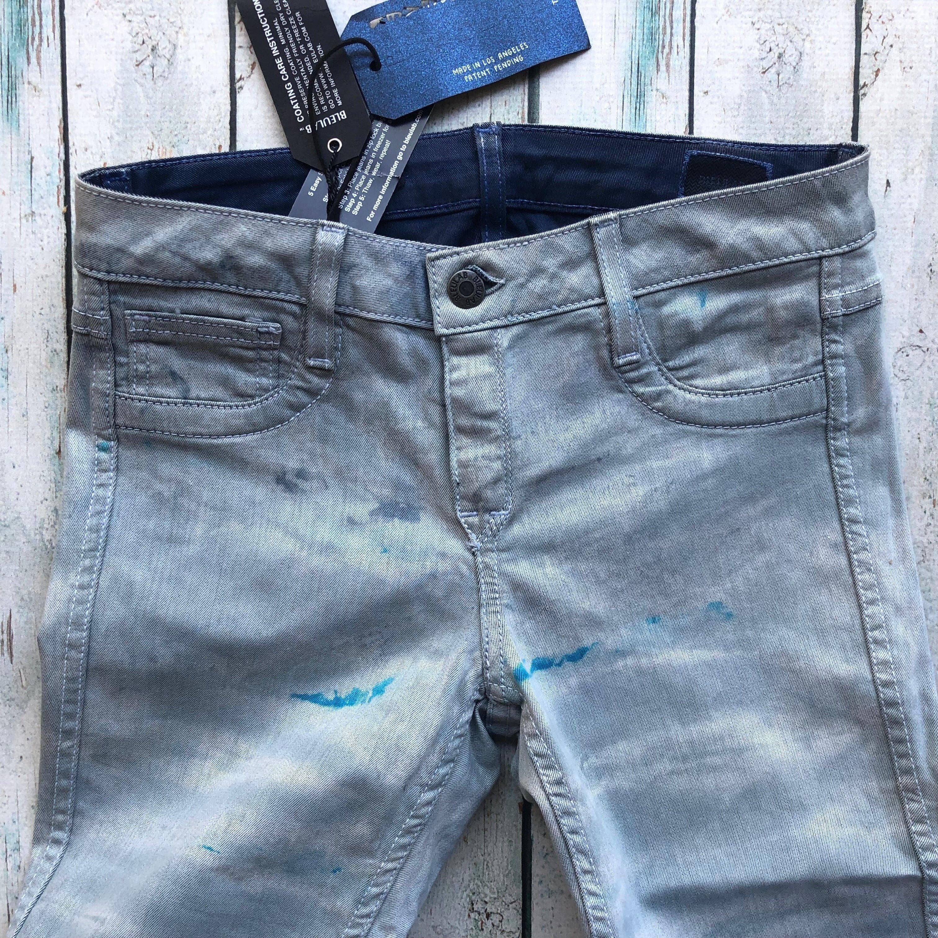 NWT - Bleulab USA ‘Detour Leggings’ Reversible Blue/SilverGrey Jeans -Size 25 — photo 6 of 9