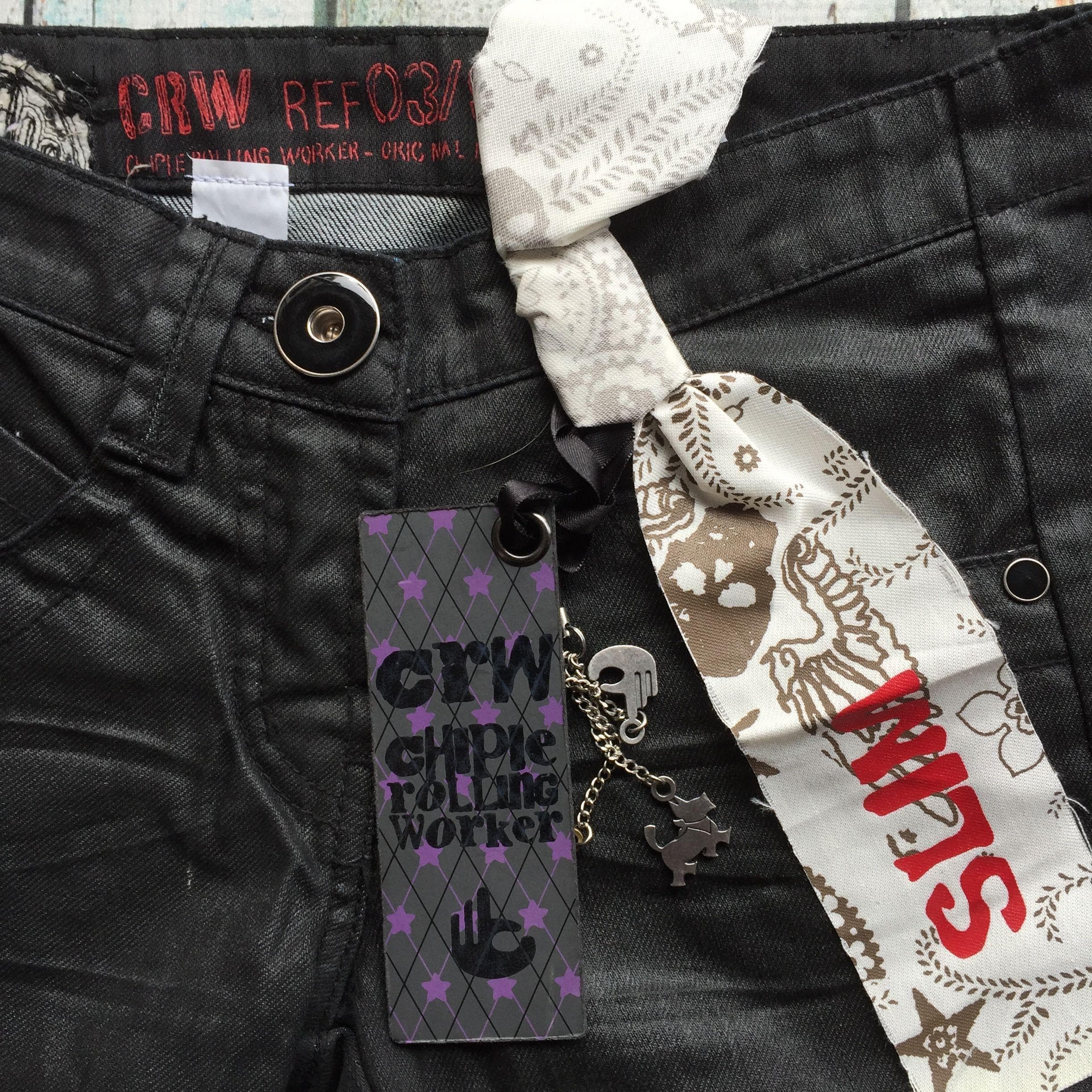 Brand New - Chipie 'Kill 80's' Coated Jeans- Size 26 — photo 4 of 7
