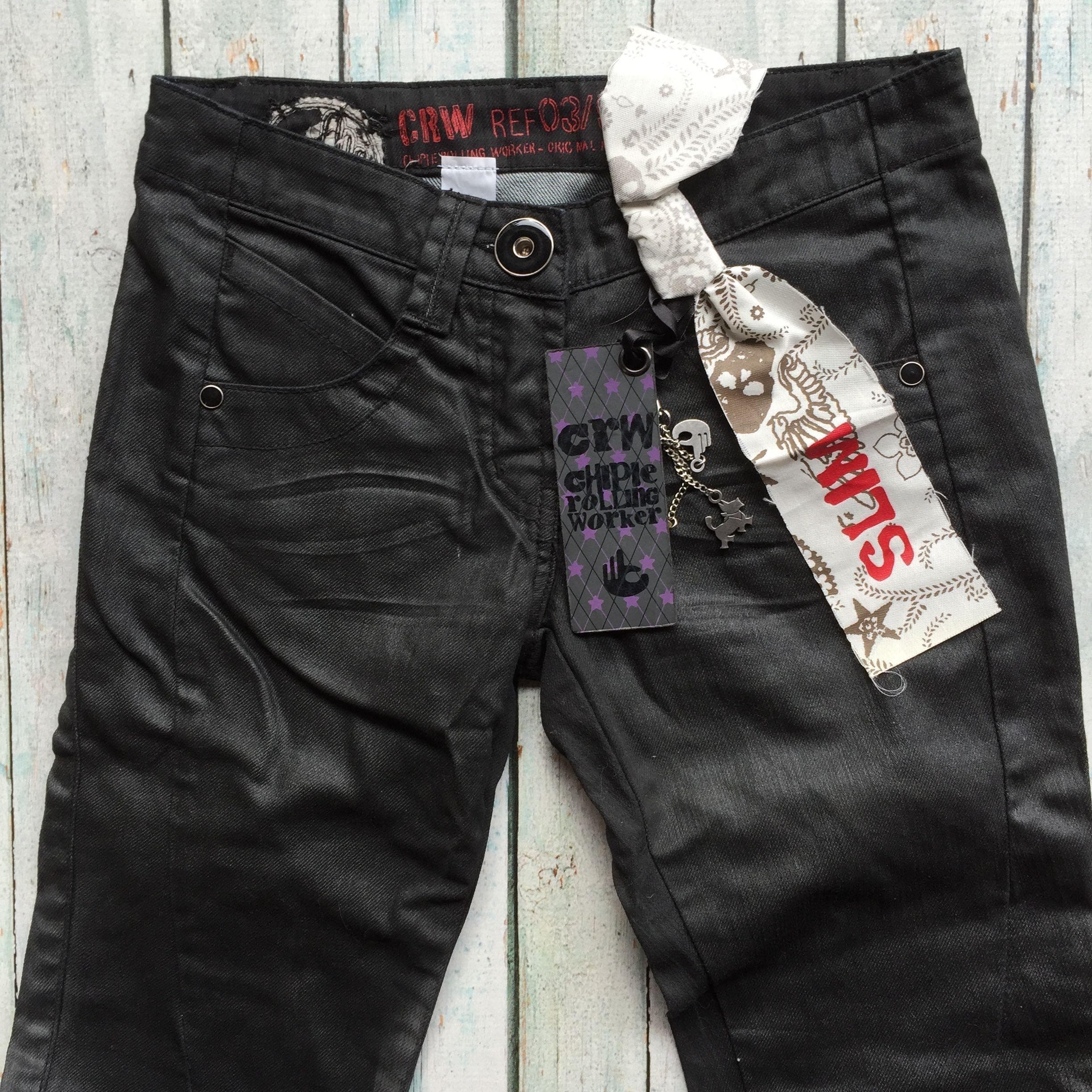 Brand New - Chipie 'Kill 80's' Coated Jeans- Size 26 — photo 7 of 7