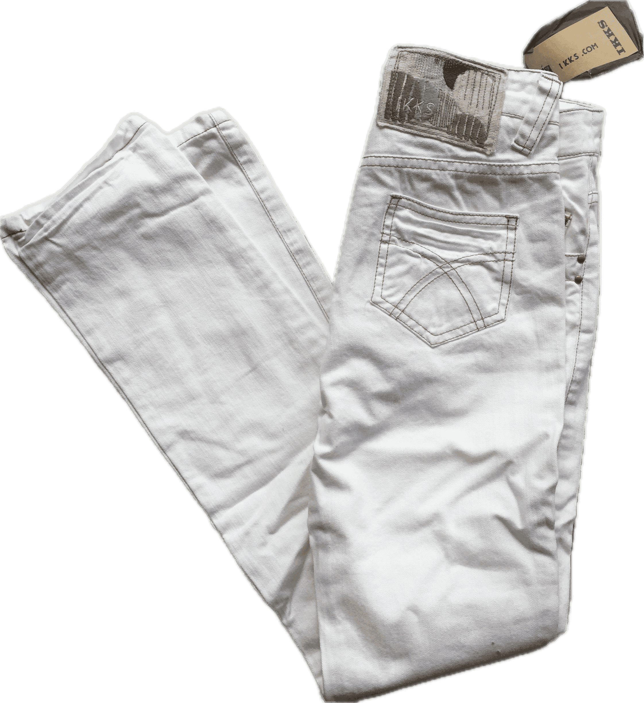 NWT - IKKS White Low Rise Skinny Jeans- Size 23 — photo 1 of 5