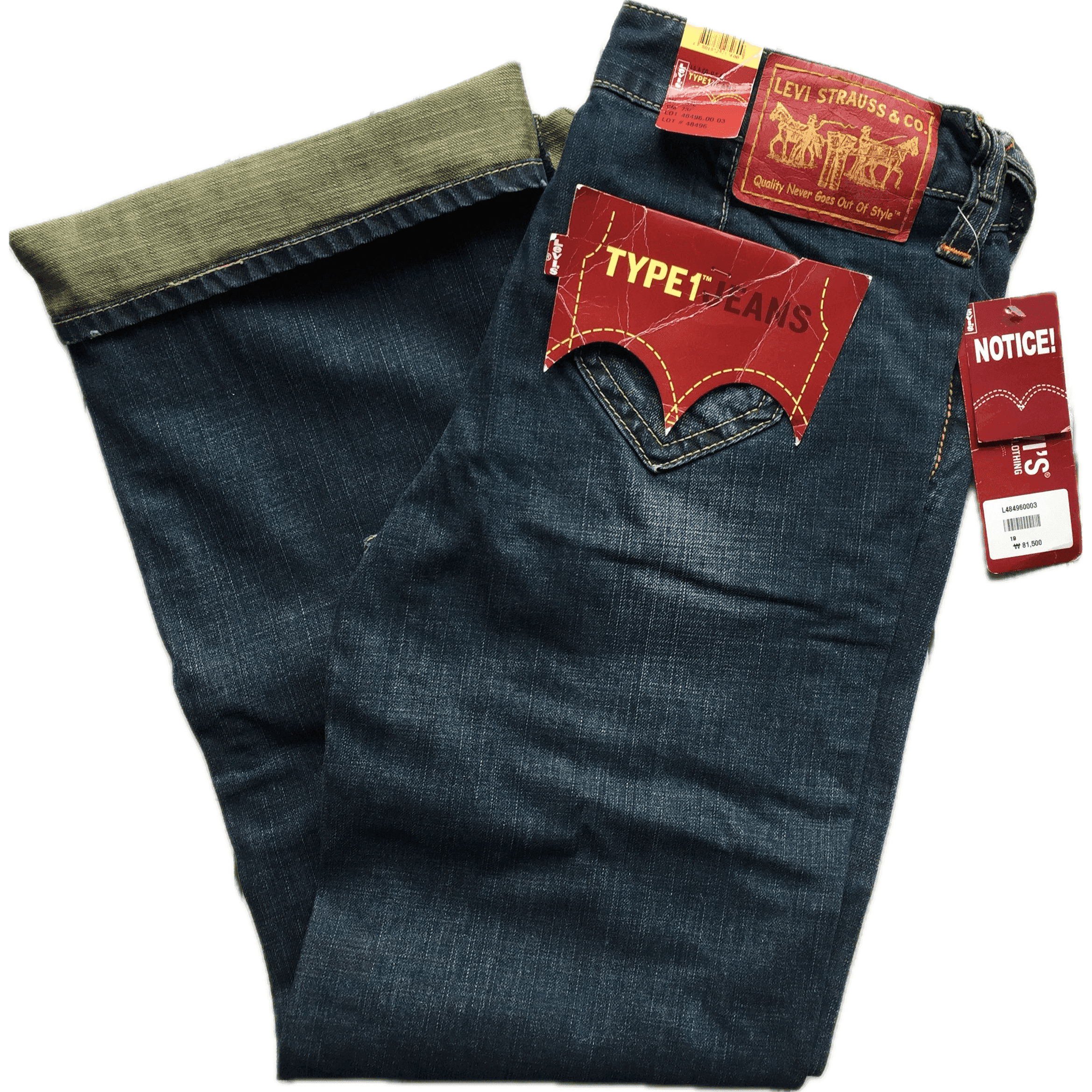 NWT - Levis Y2K TYPE 1 Low Rise Ladies Denim Jeans -Size 29 — photo 6 of 6