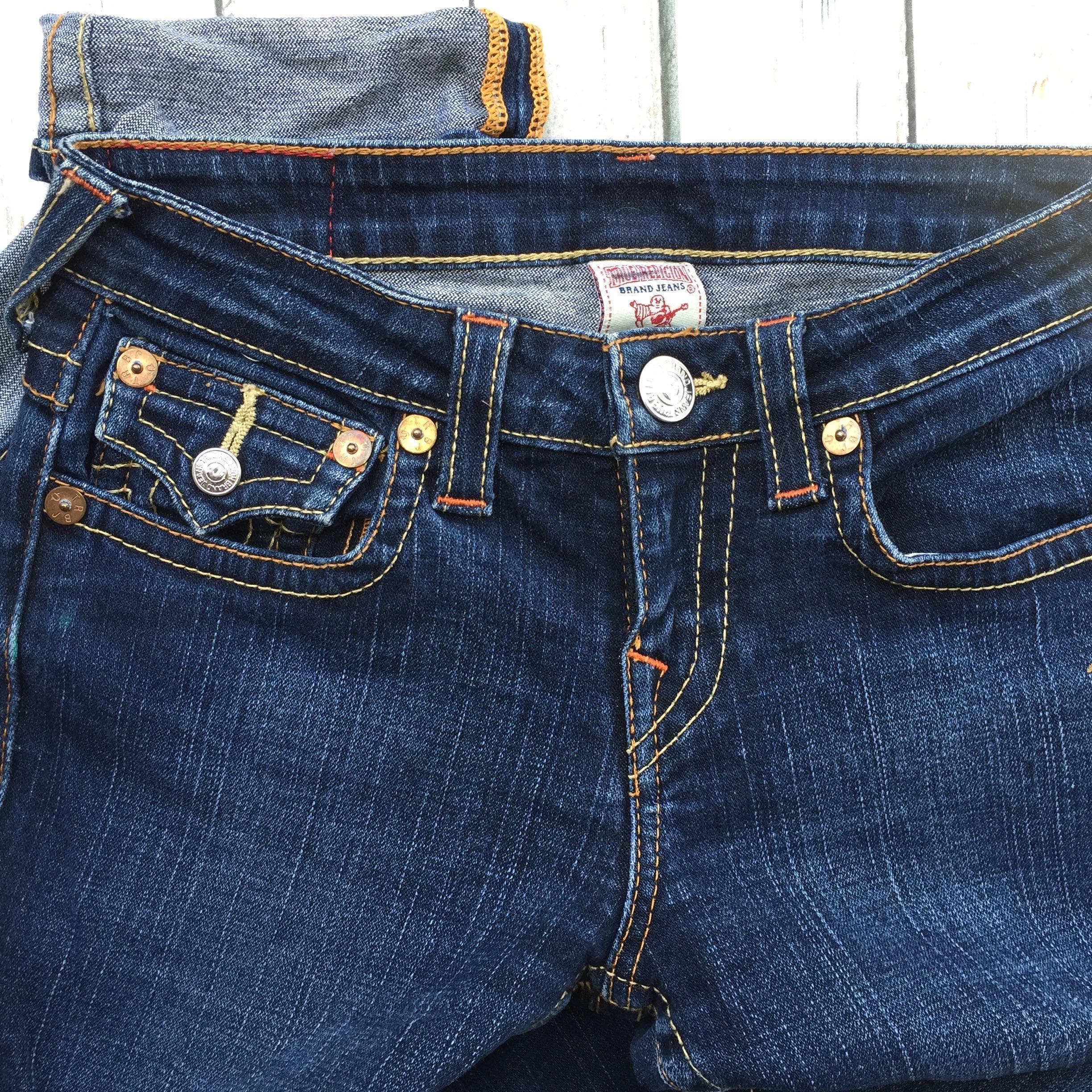 True Religion Girls 'Julie' Slim Straight Jeans- Size 12Y — photo 2 of 5