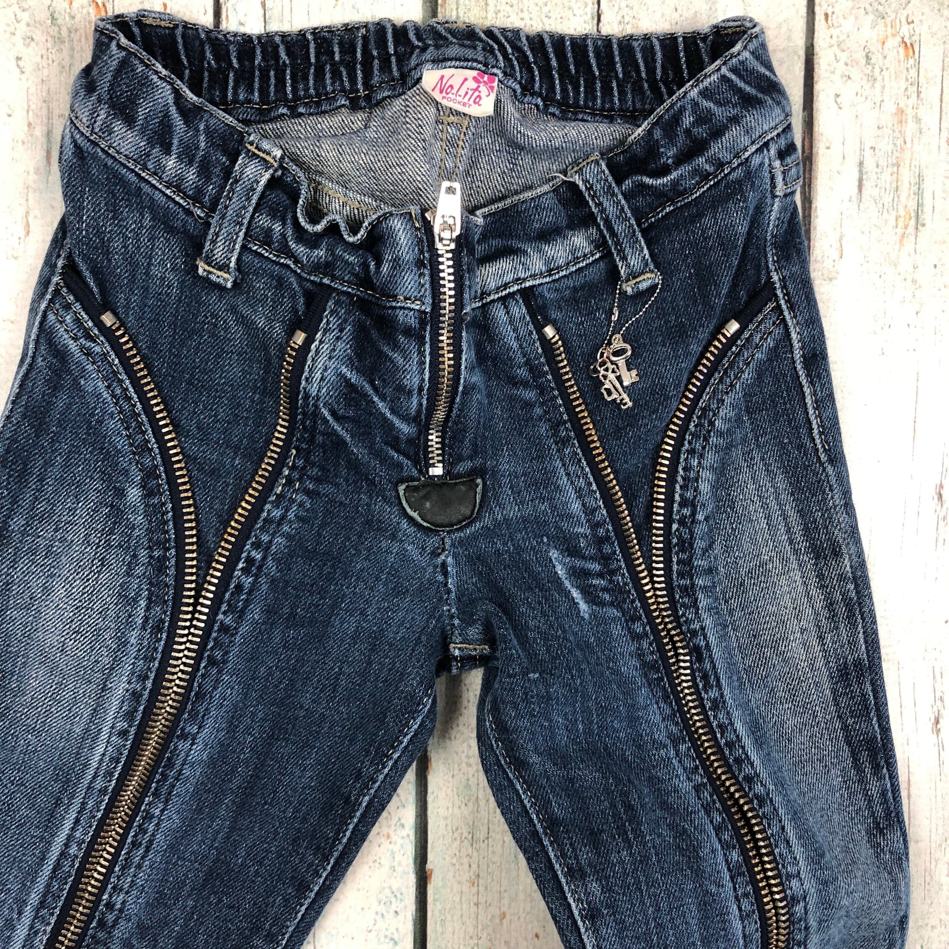 Nolita Pocket Girls 'Zip' Jeans - Size 4 — photo 4 of 10