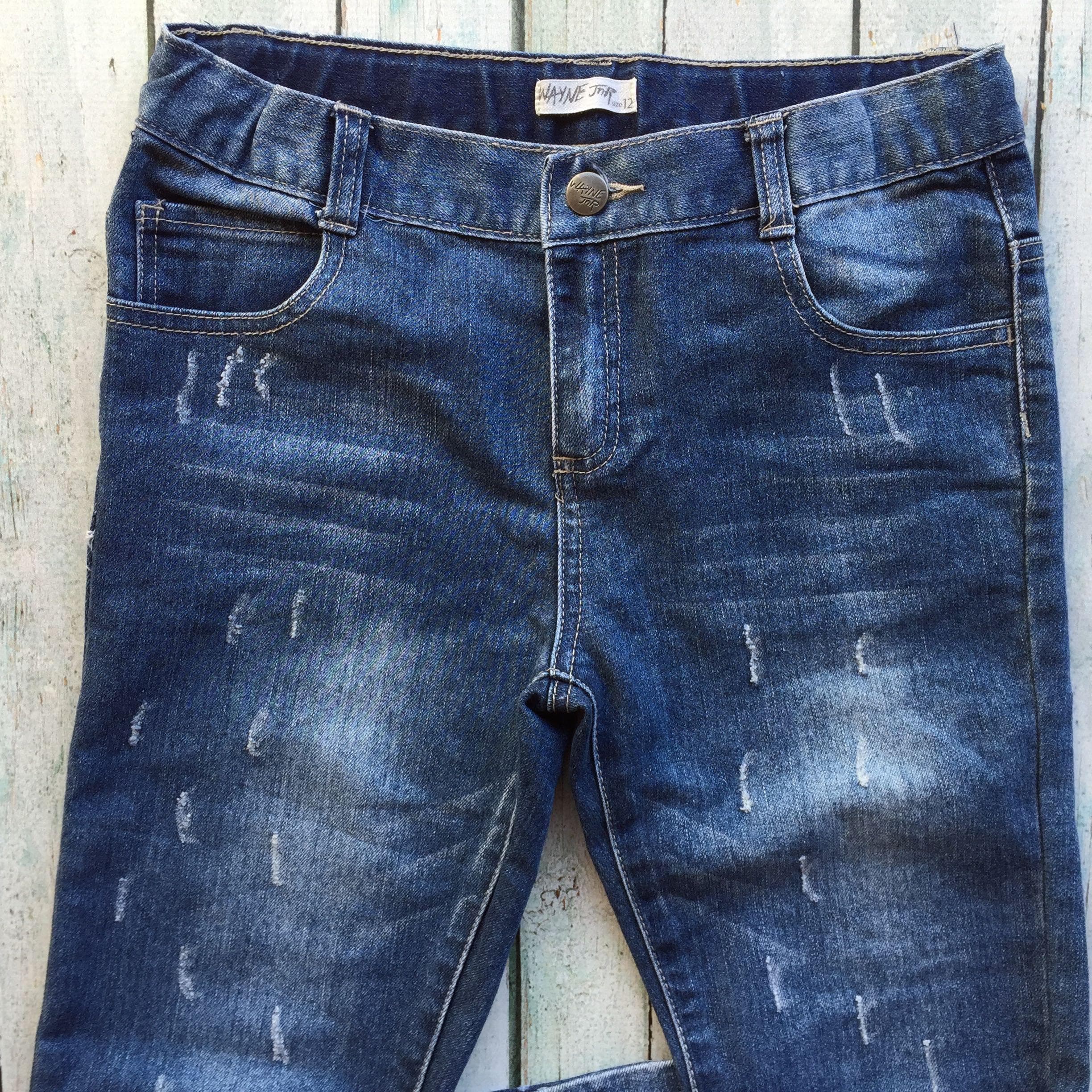Wayne Cooper Jnr. Girls Distressed Denim Jeans- Size 12Y — photo 3 of 6