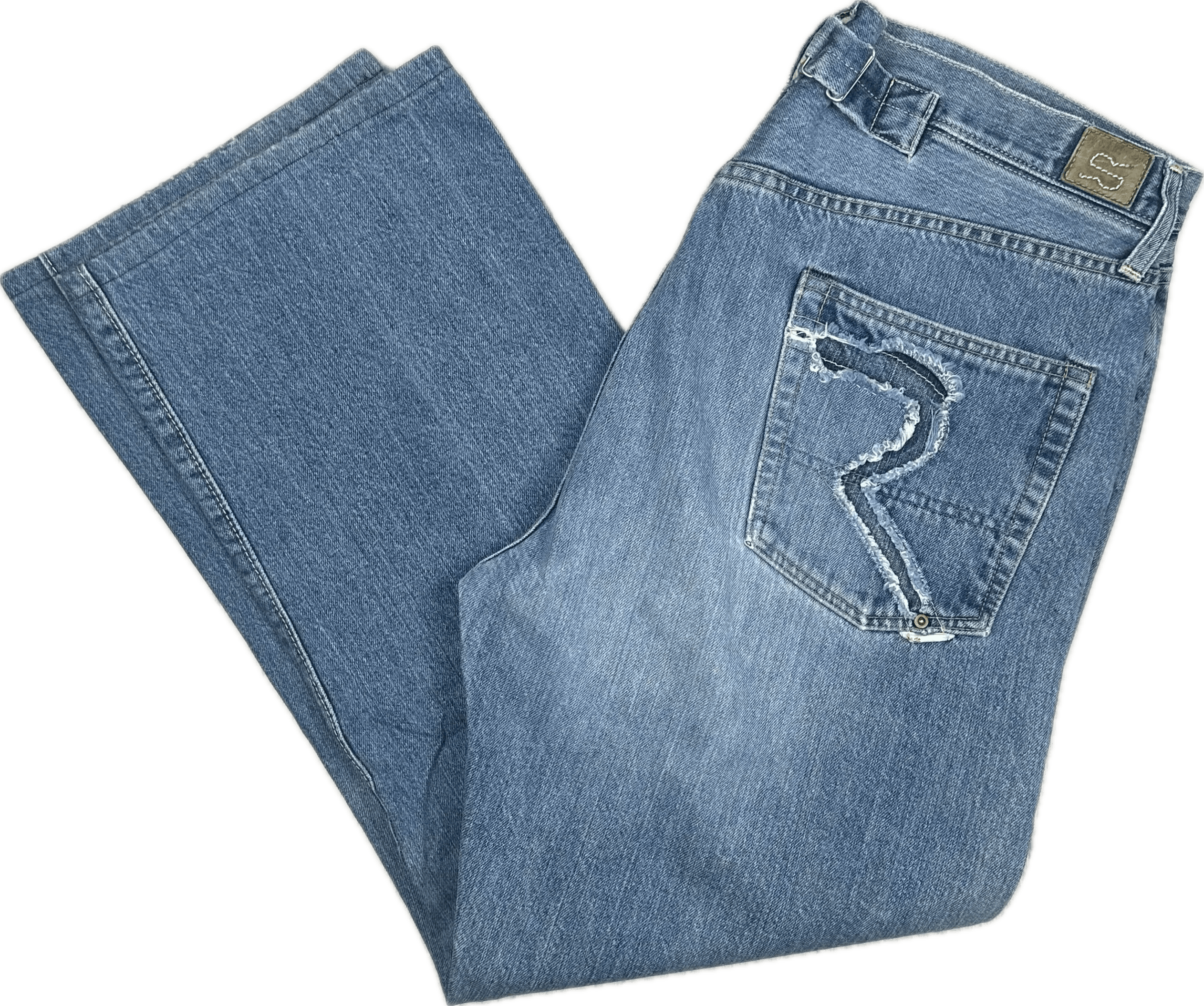 RA-RE Rag Recycle Y2K Mens Italian Relaxed Fit Jeans - Size 36 — photo 2 of 9
