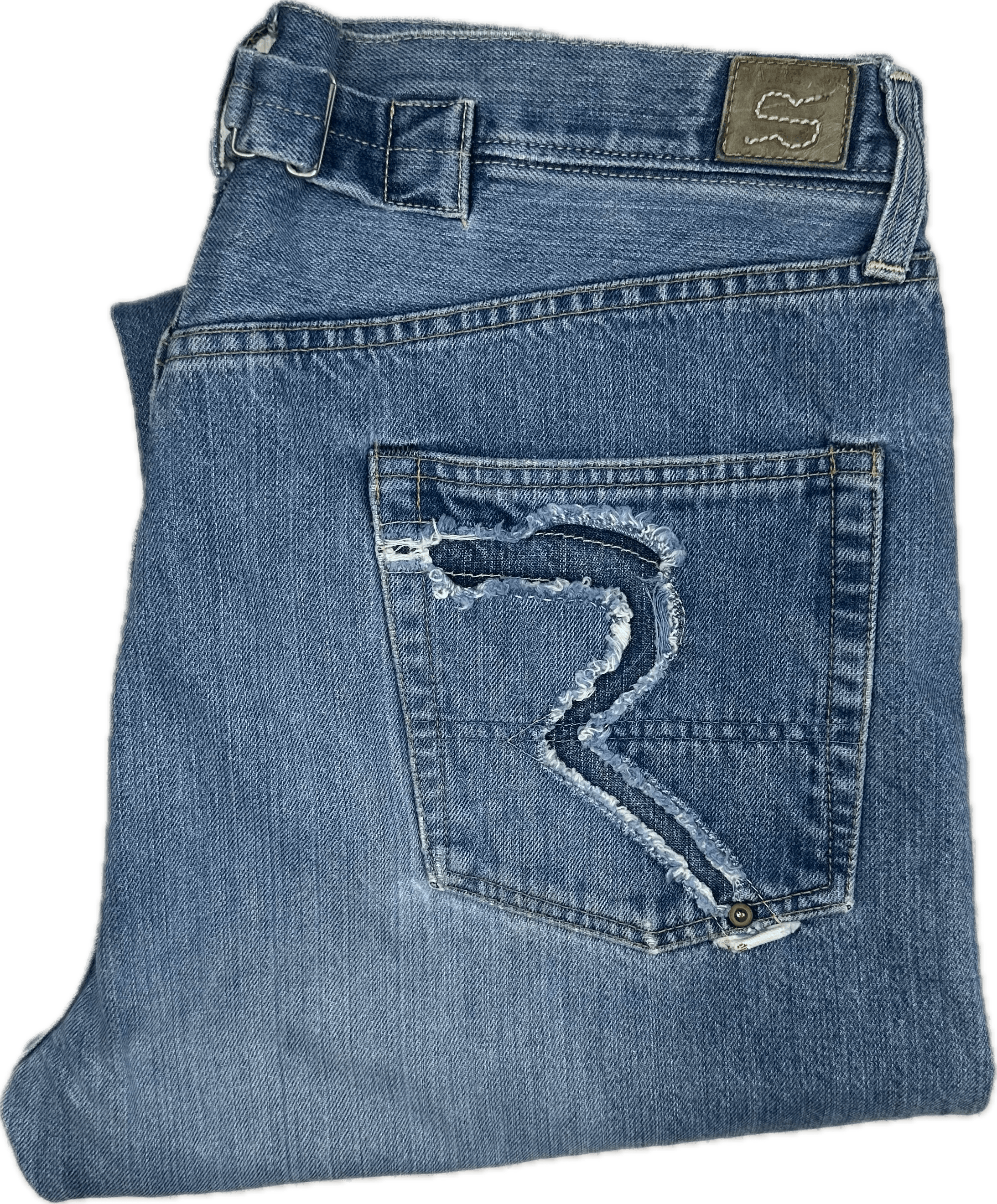 RA-RE Rag Recycle Y2K Mens Italian Relaxed Fit Jeans - Size 36 — photo 4 of 9