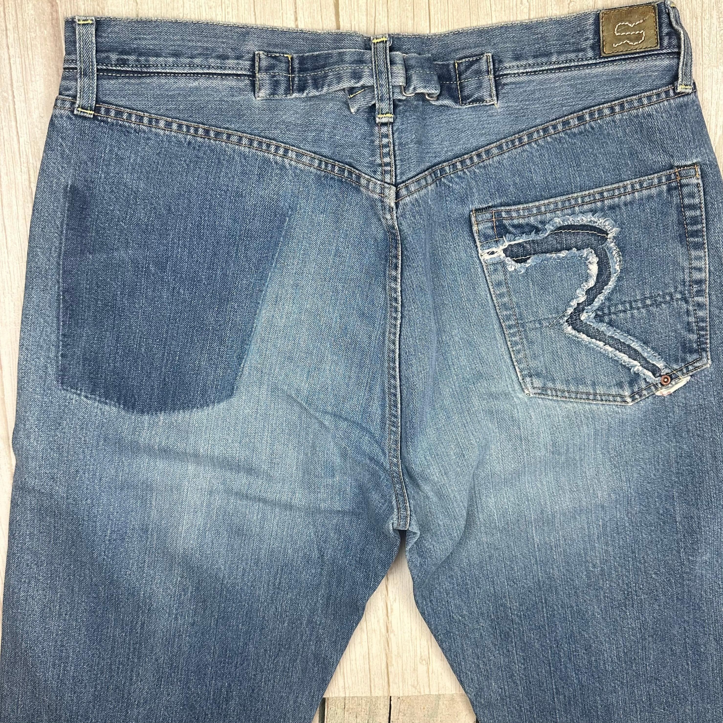 RA-RE Rag Recycle Y2K Mens Italian Relaxed Fit Jeans - Size 36 — photo 6 of 9