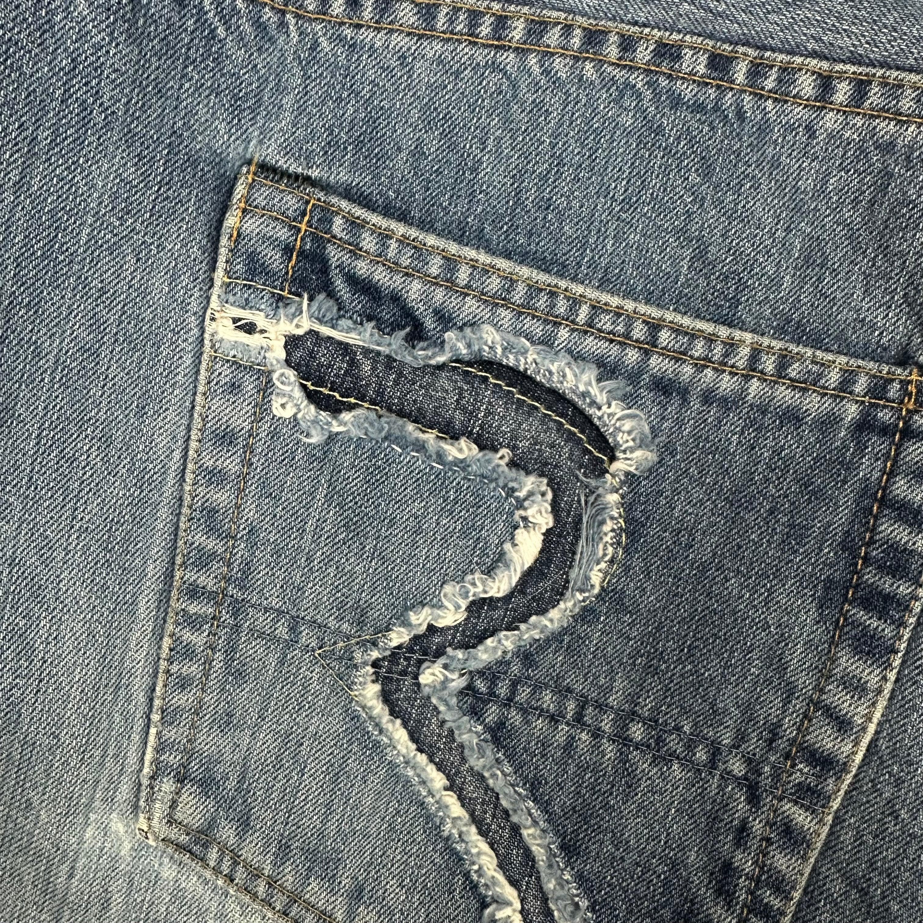 RA-RE Rag Recycle Y2K Mens Italian Relaxed Fit Jeans - Size 36 — photo 7 of 9