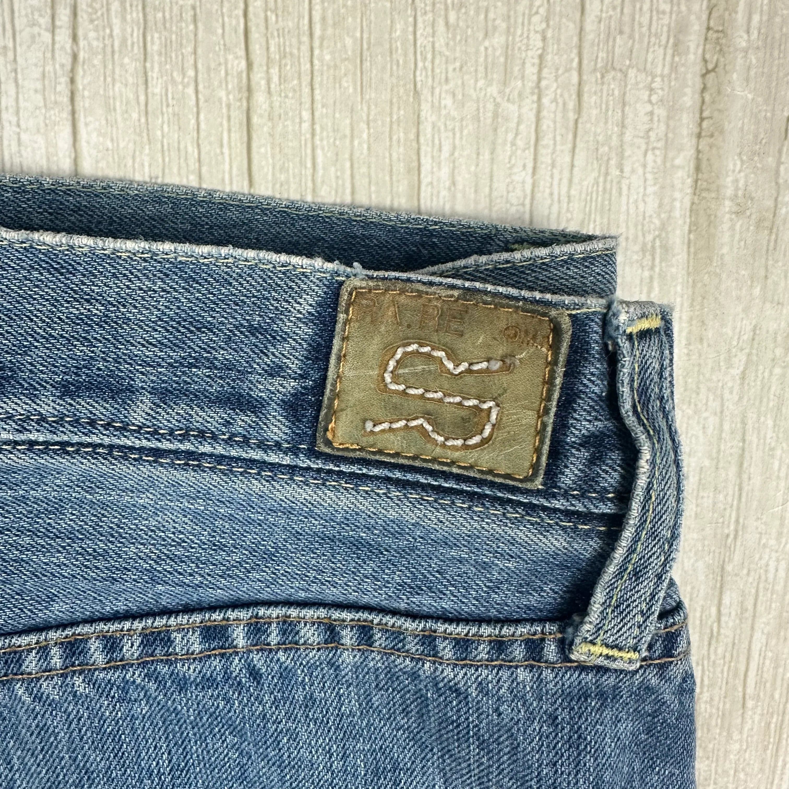 RA-RE Rag Recycle Y2K Mens Italian Relaxed Fit Jeans - Size 36 — photo 8 of 9