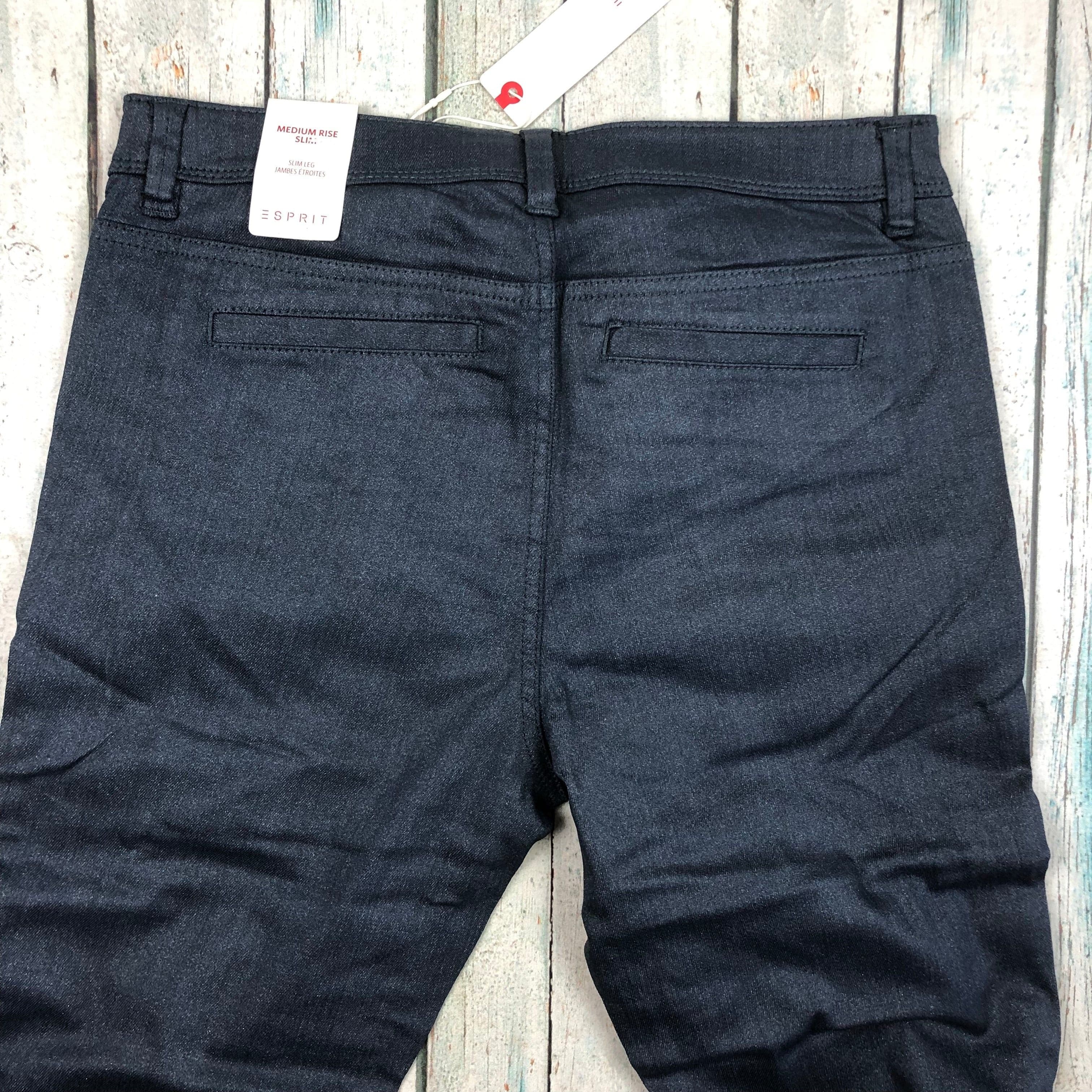 NWT- Esprit 'Slim Leg Jambes Etroites' Coated Denim Jeans - Size 8 — photo 4 of 6