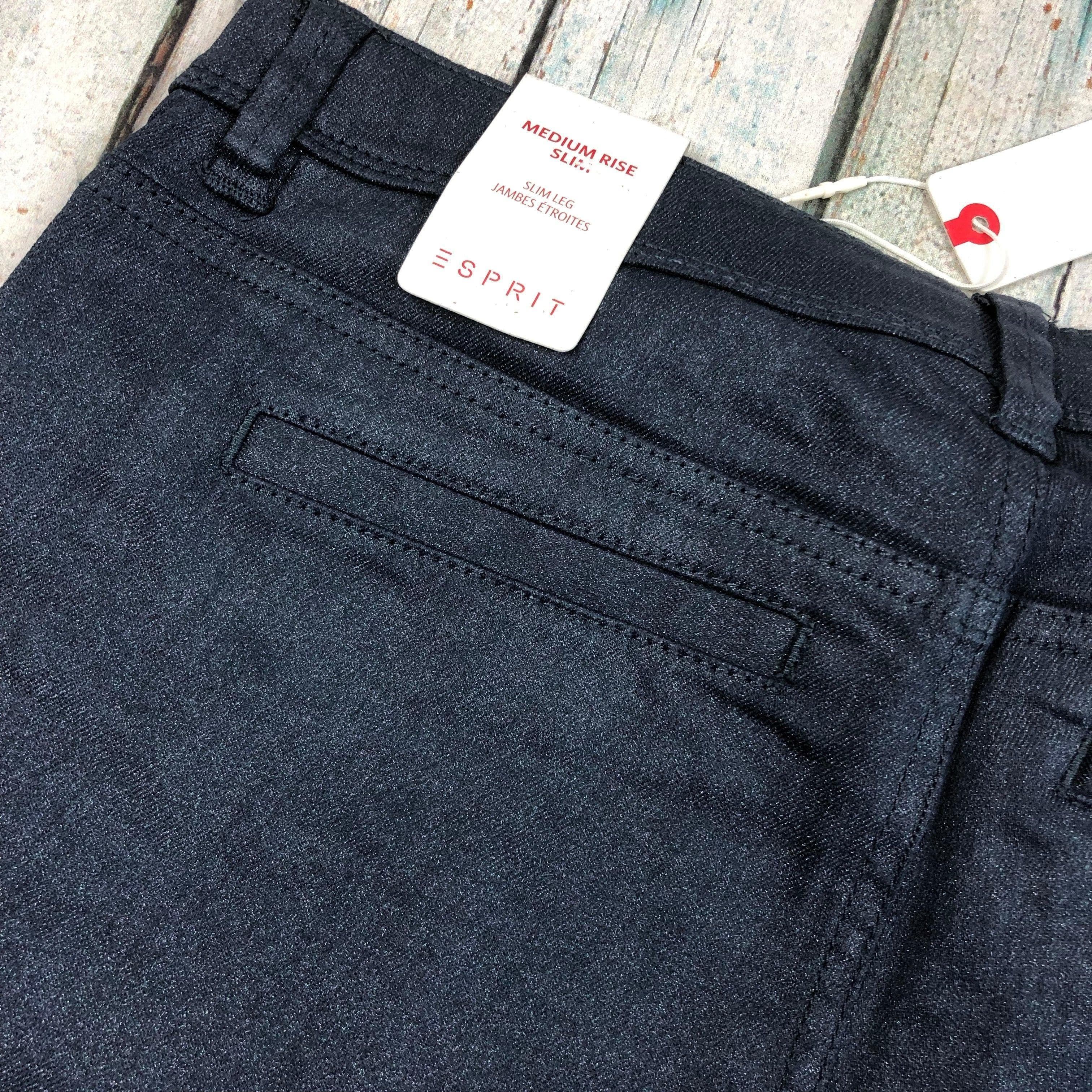 NWT- Esprit 'Slim Leg Jambes Etroites' Coated Denim Jeans - Size 8 — photo 5 of 6