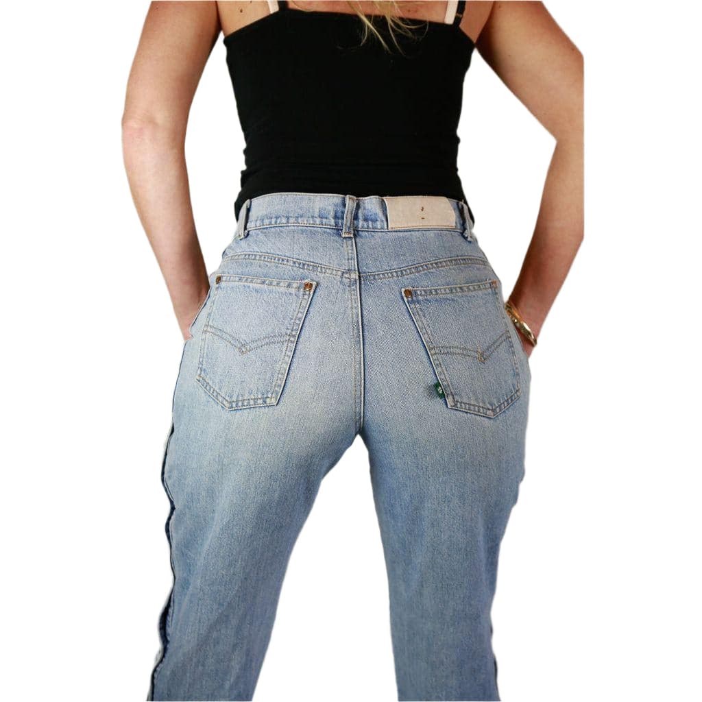Australian Kerry McGee Vintage 1980's Button Leg Flared Jeans- Suit Size 10 — photo 9 of 9