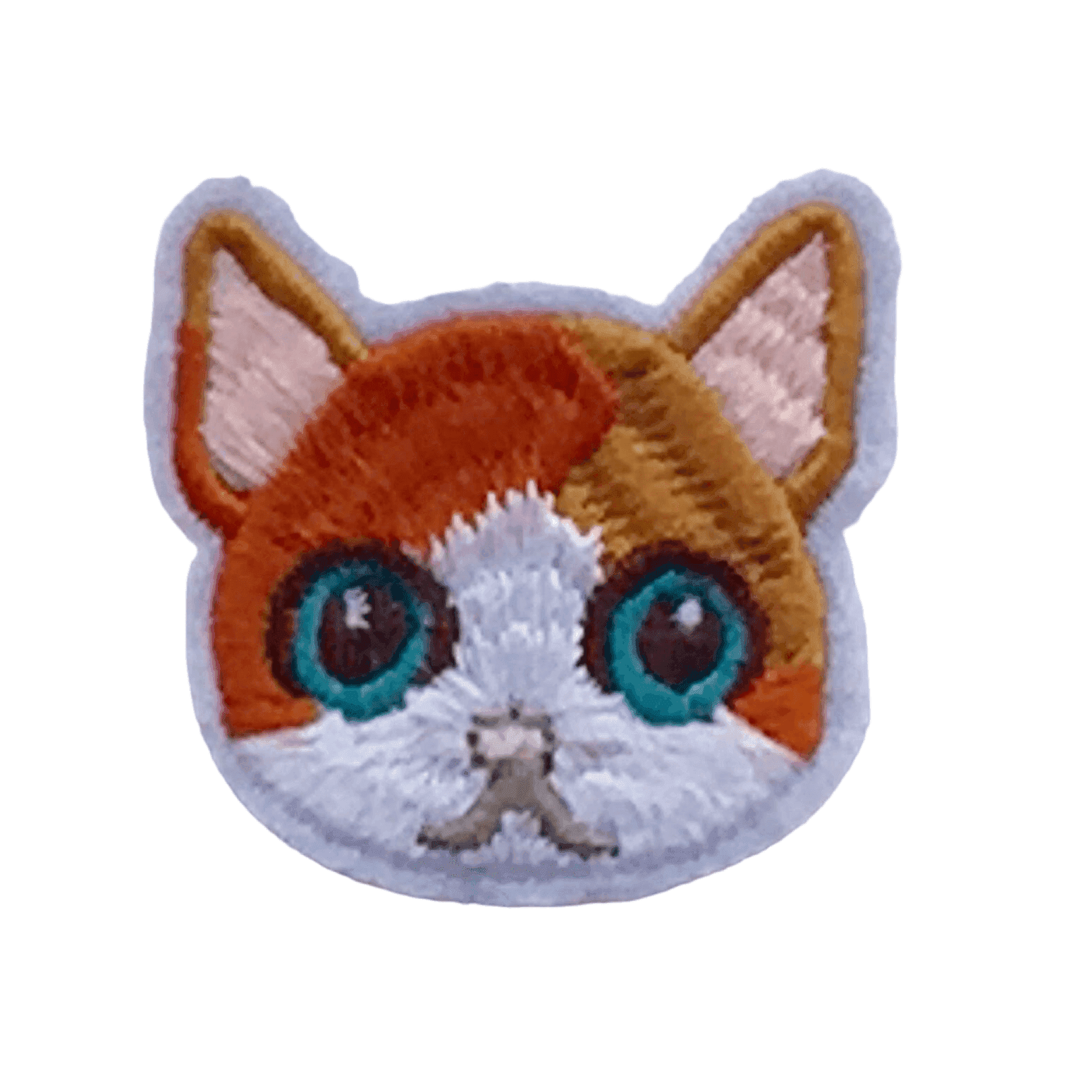 Tabby Cat Face- Embroidered Cloth Patch — photo 1 of 3