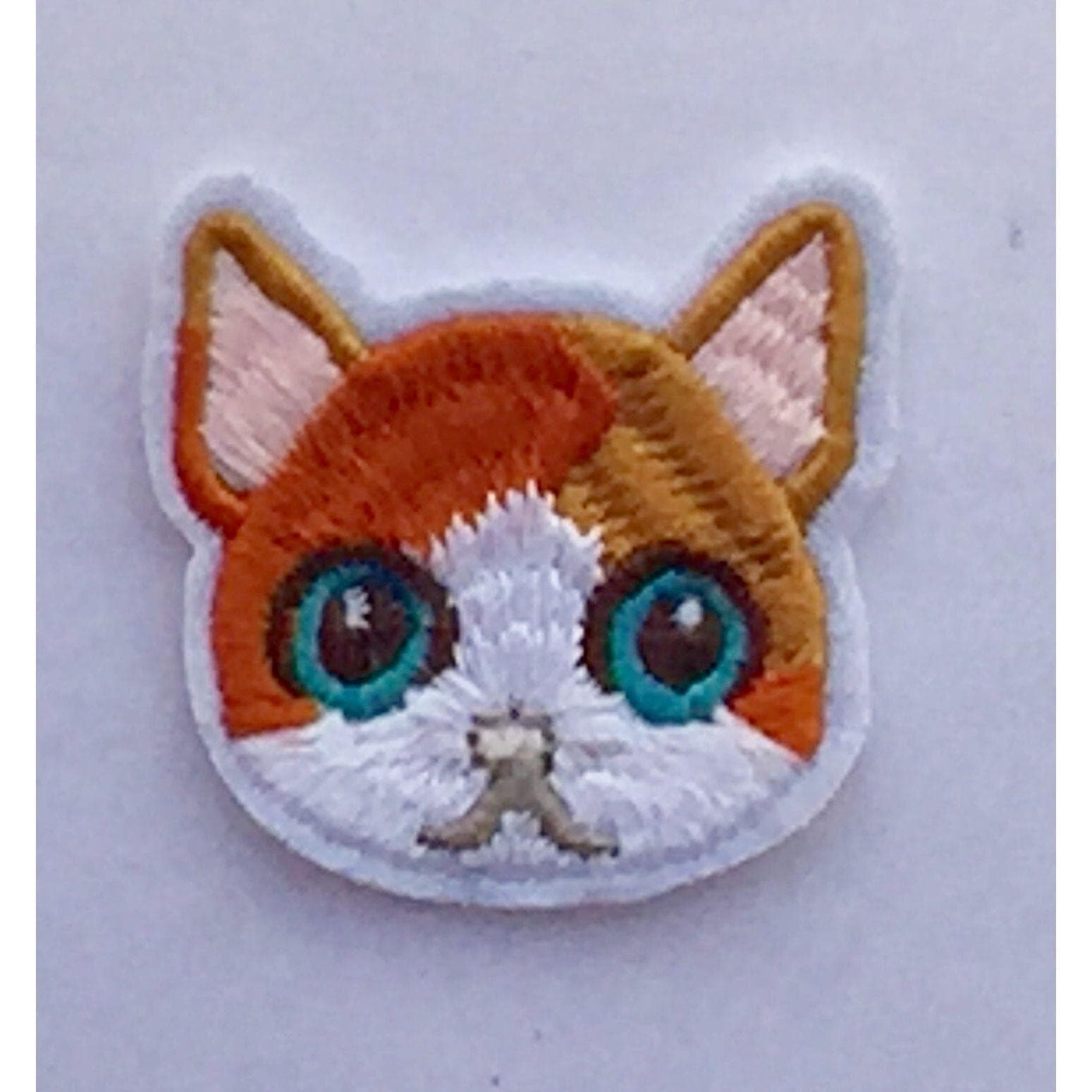 Tabby Cat Face- Embroidered Cloth Patch — photo 3 of 3