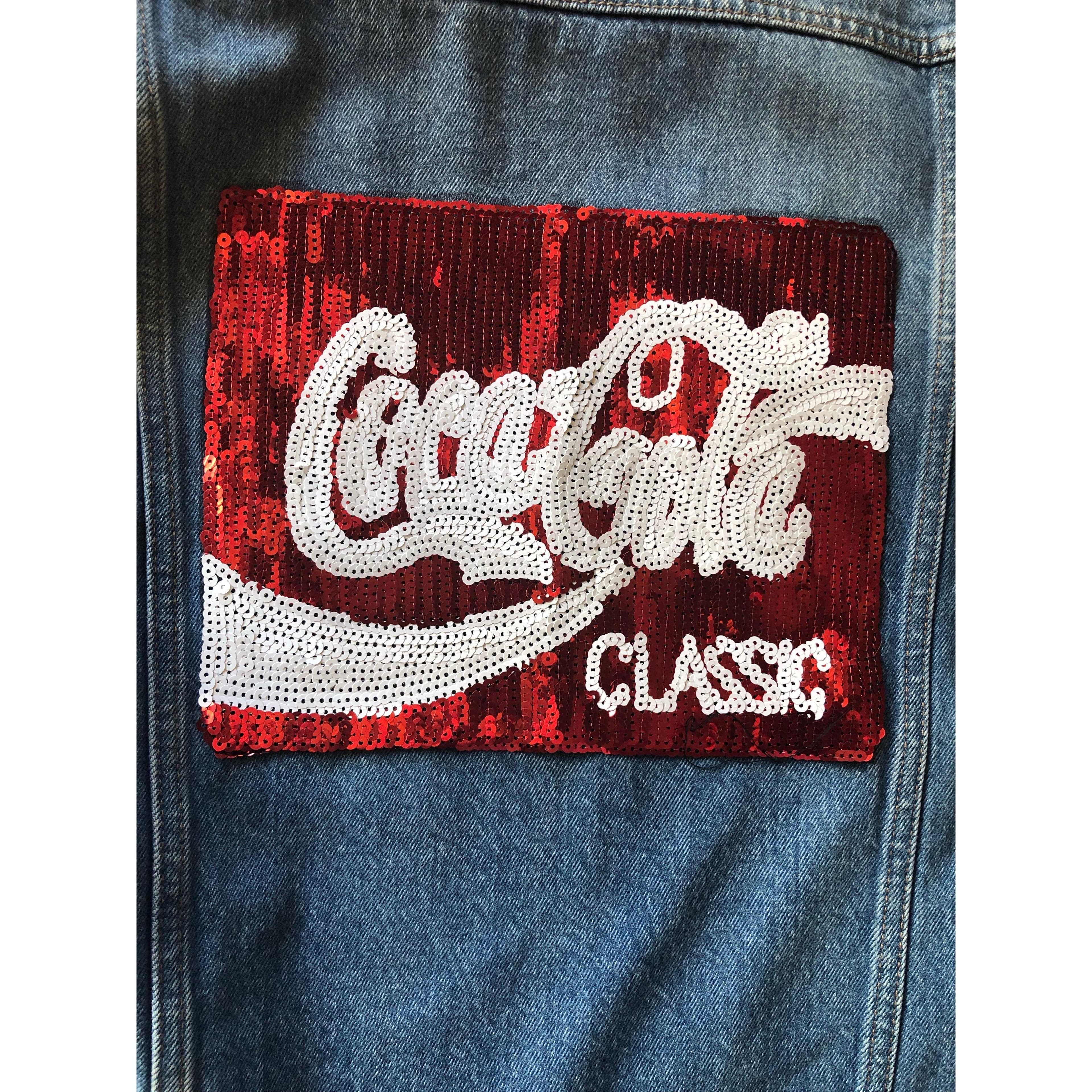 Large 'Coca Cola' Jacket Back Panel- Sequinned Patch — photo 5 of 5