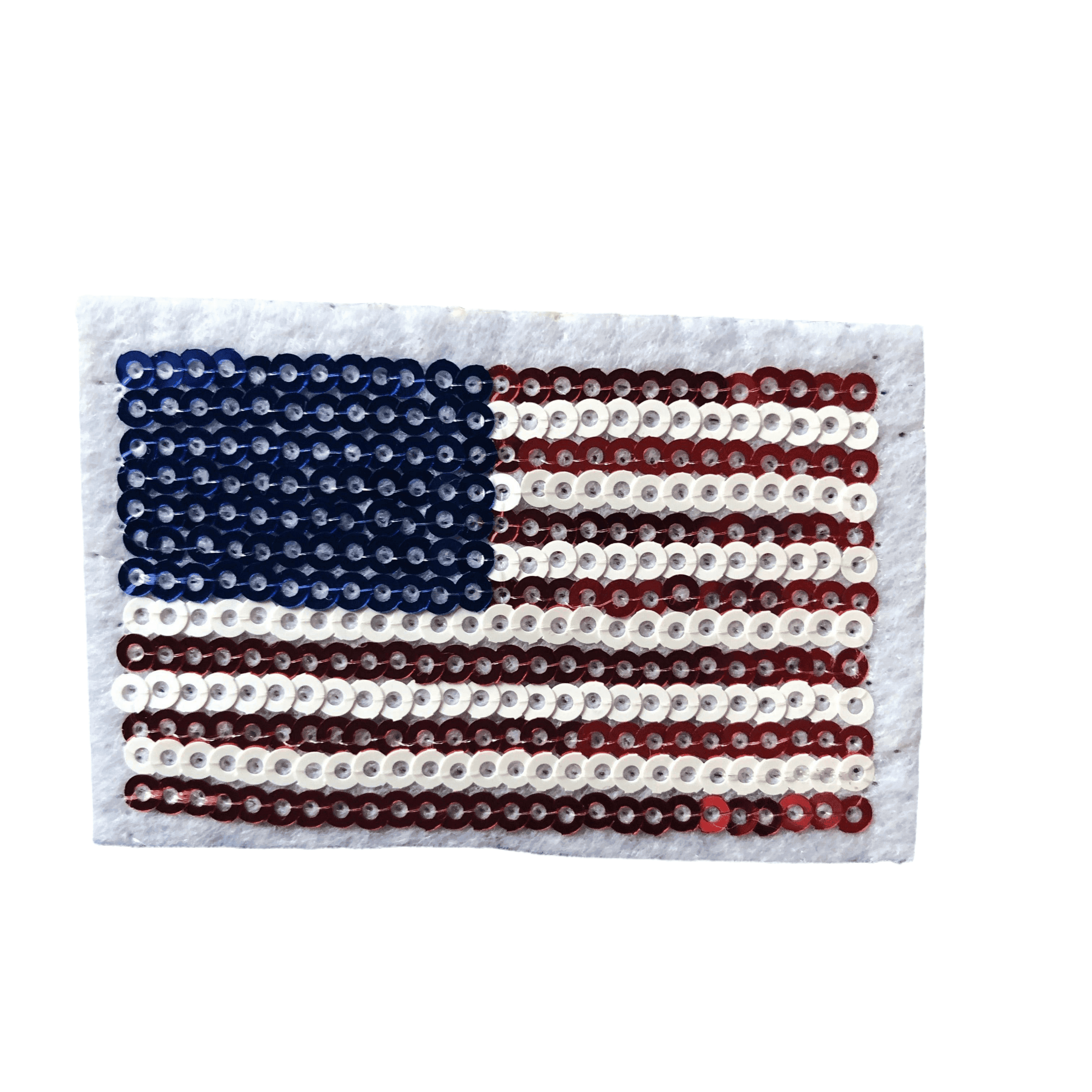USA sequinned Flag- Embroidered Cloth Patch — photo 1 of 5