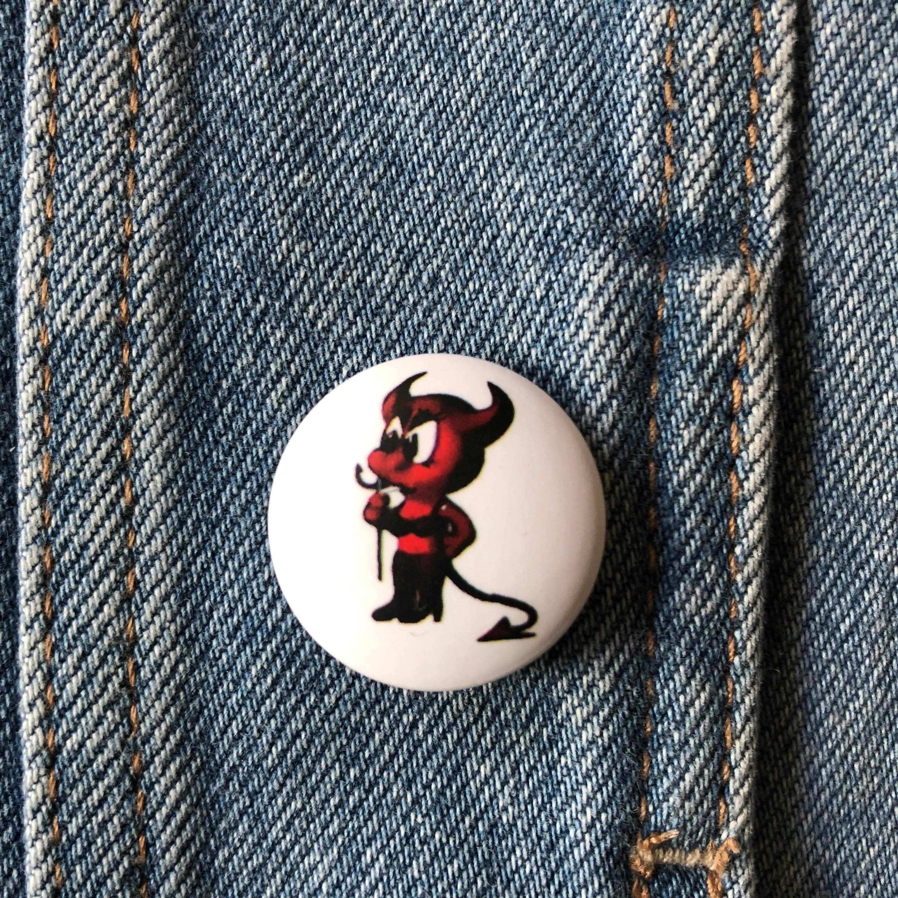 Little Devil Cartoon - Button Badge