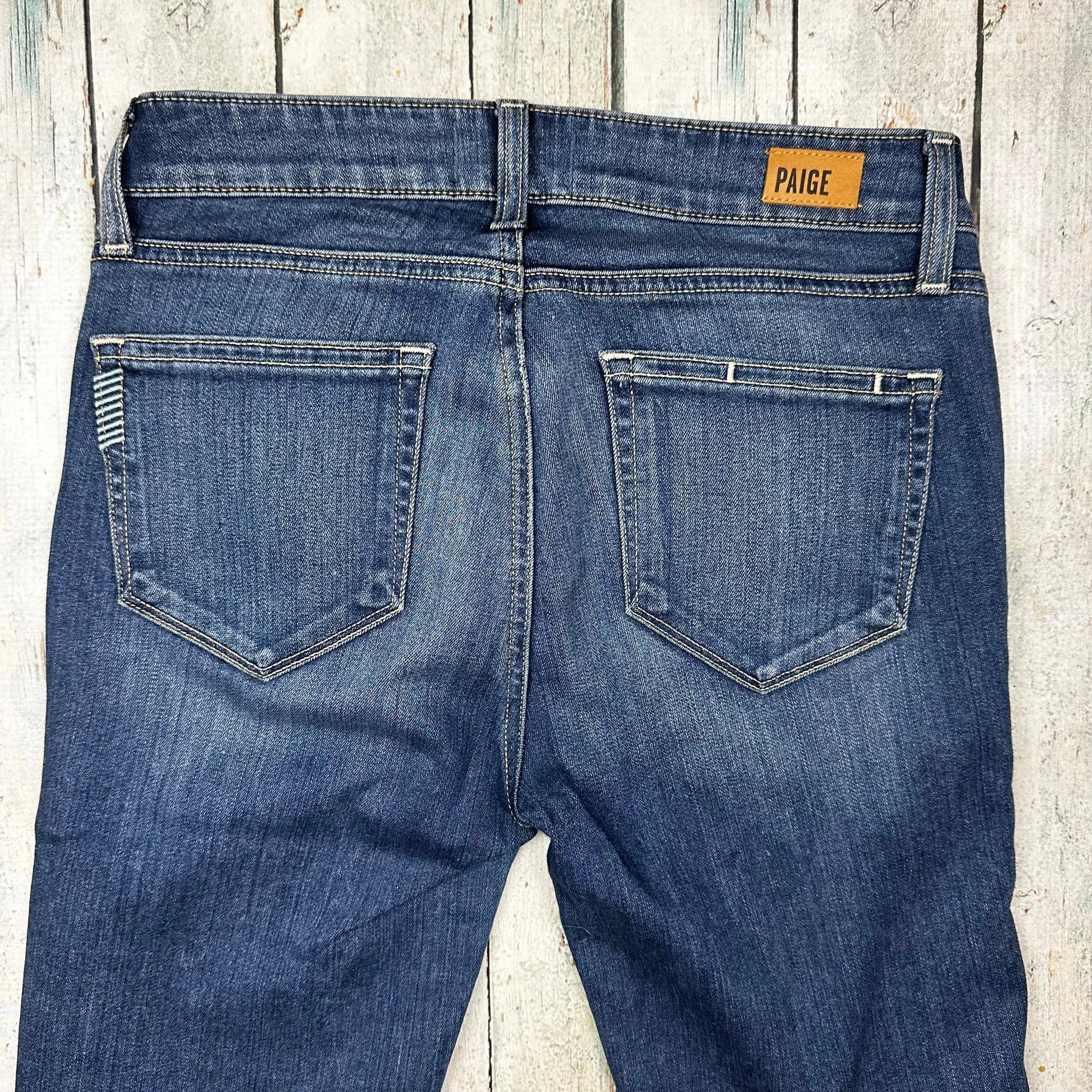 NEW- Paige Denim 'Verdugo Ultra Skinny' Blue Tristan Jeans- Size 25 — photo 6 of 9