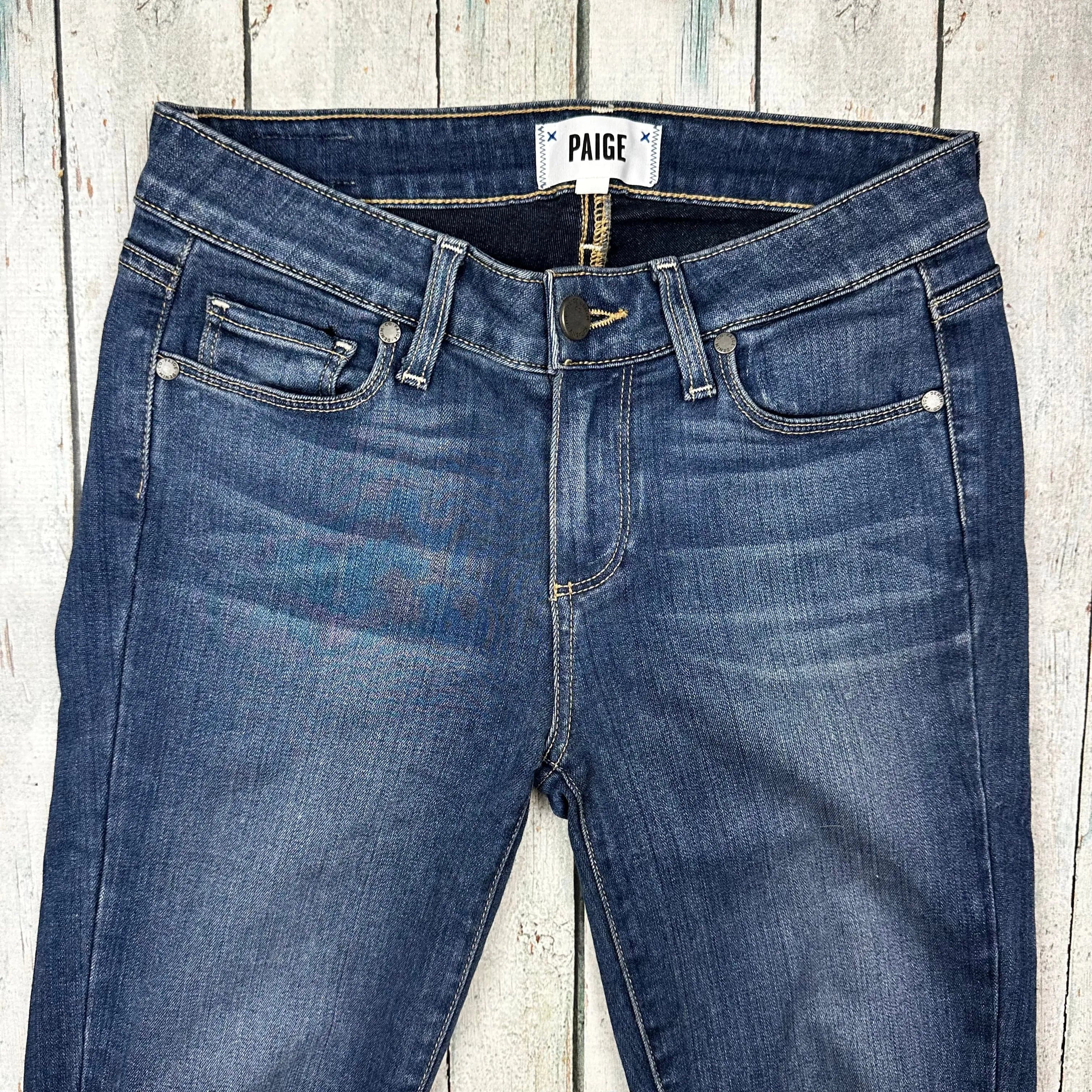 NEW- Paige Denim 'Verdugo Ultra Skinny' Blue Tristan Jeans- Size 25 — photo 8 of 9