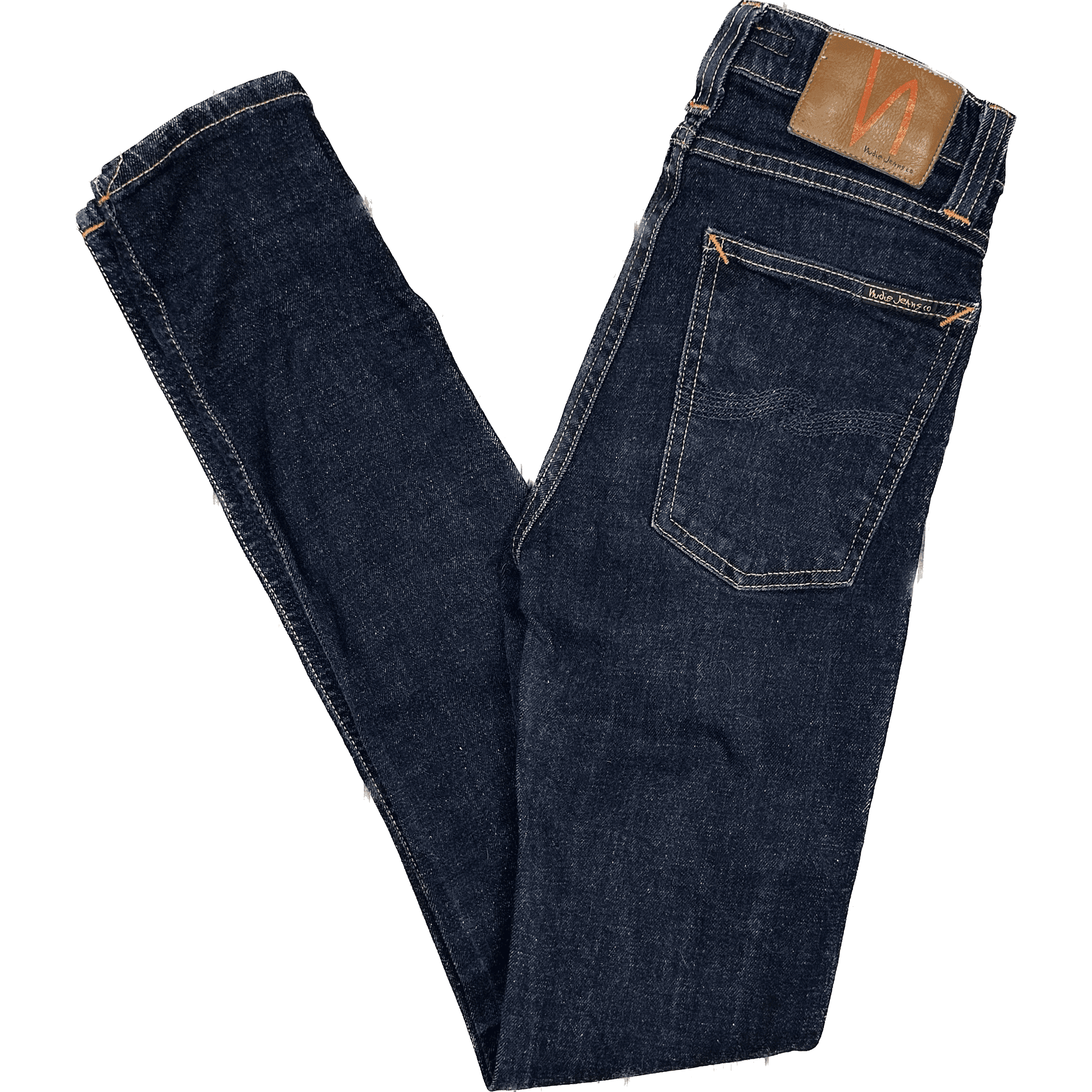 Nudie 'High Kai' Organic Twill Navy Wash Jeans- Size 25/32 — photo 2 of 8