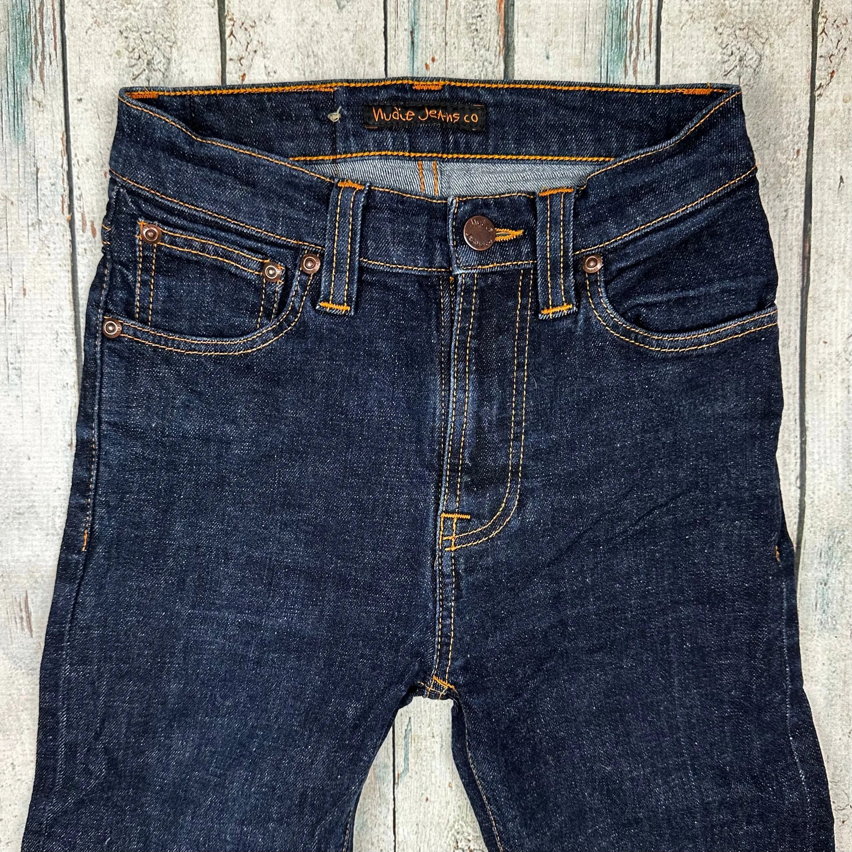 Nudie 'High Kai' Organic Twill Navy Wash Jeans- Size 25/32 — photo 4 of 8