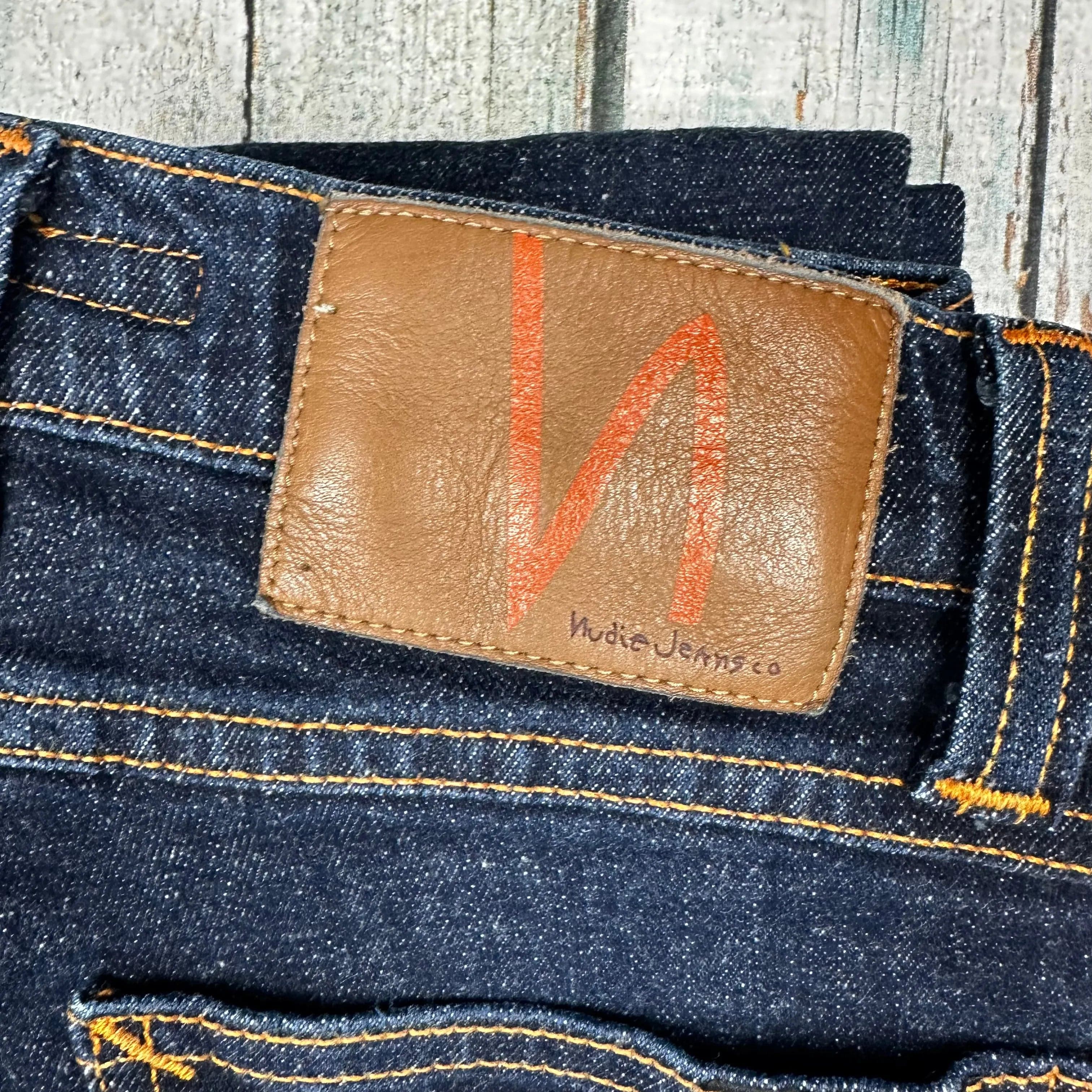 Nudie 'High Kai' Organic Twill Navy Wash Jeans- Size 25/32 — photo 6 of 8