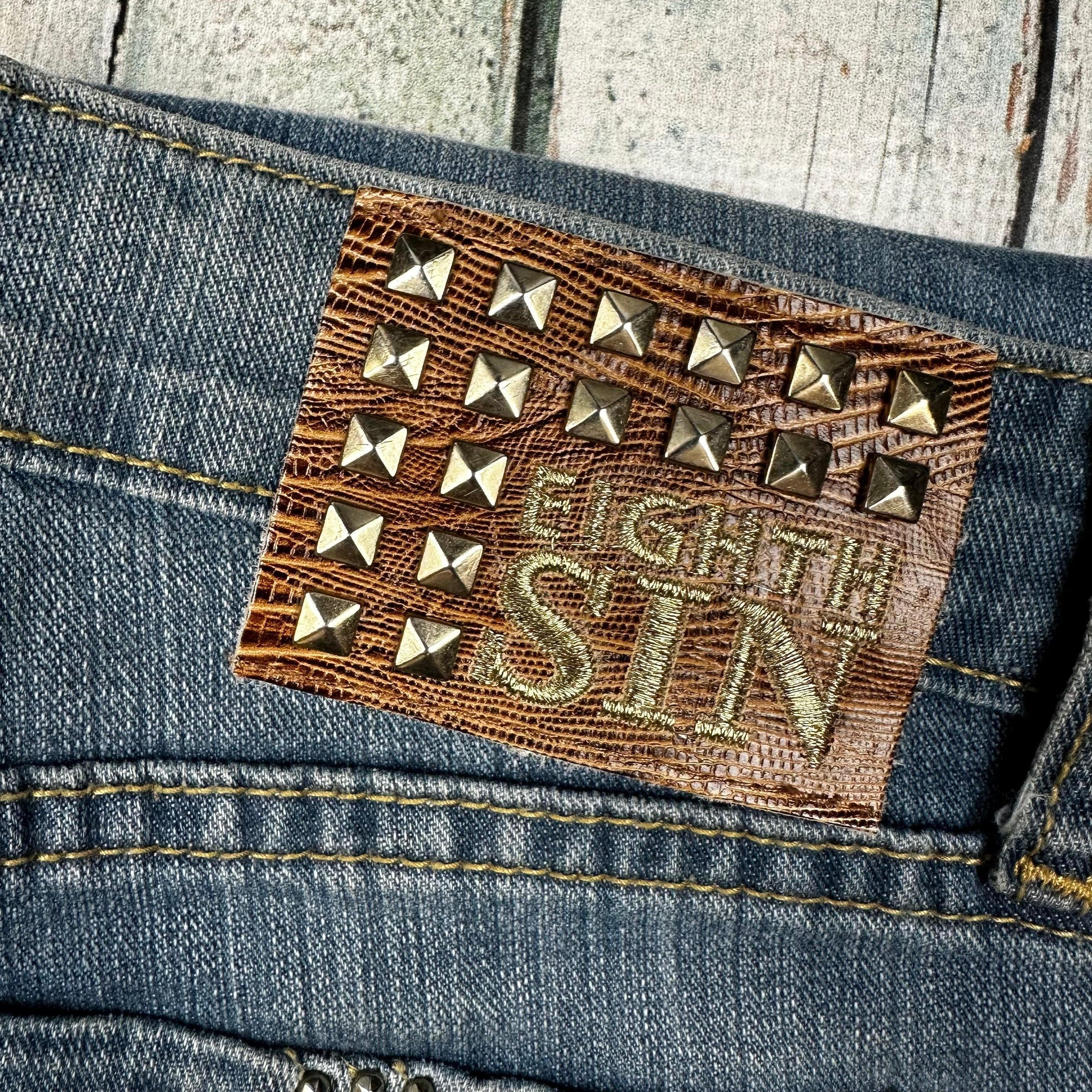 Eight Sin Ladies Super Low Rise Slim Leg Jeans -Size 27 — photo 4 of 6