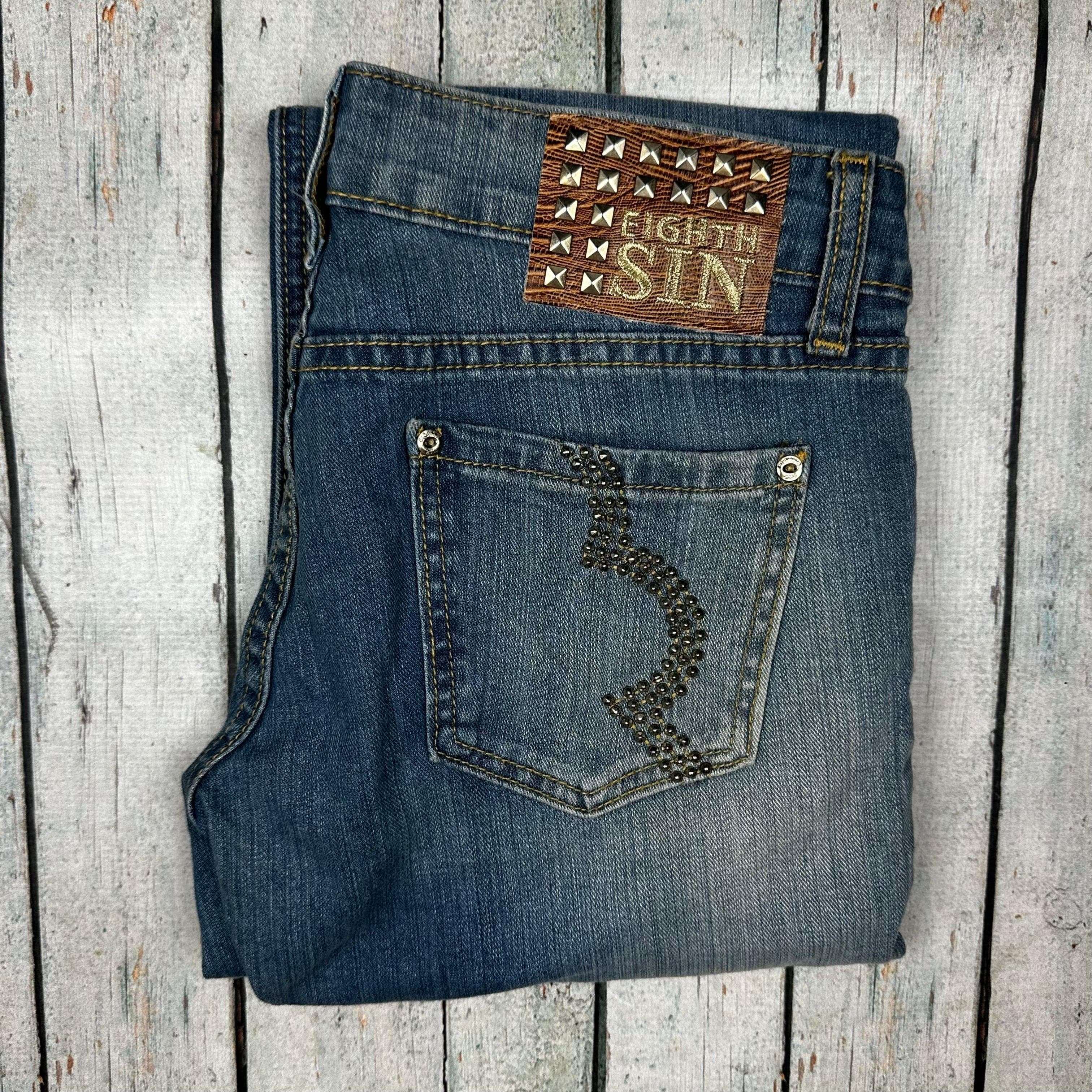 Eight Sin Ladies Super Low Rise Slim Leg Jeans -Size 27 — photo 5 of 6