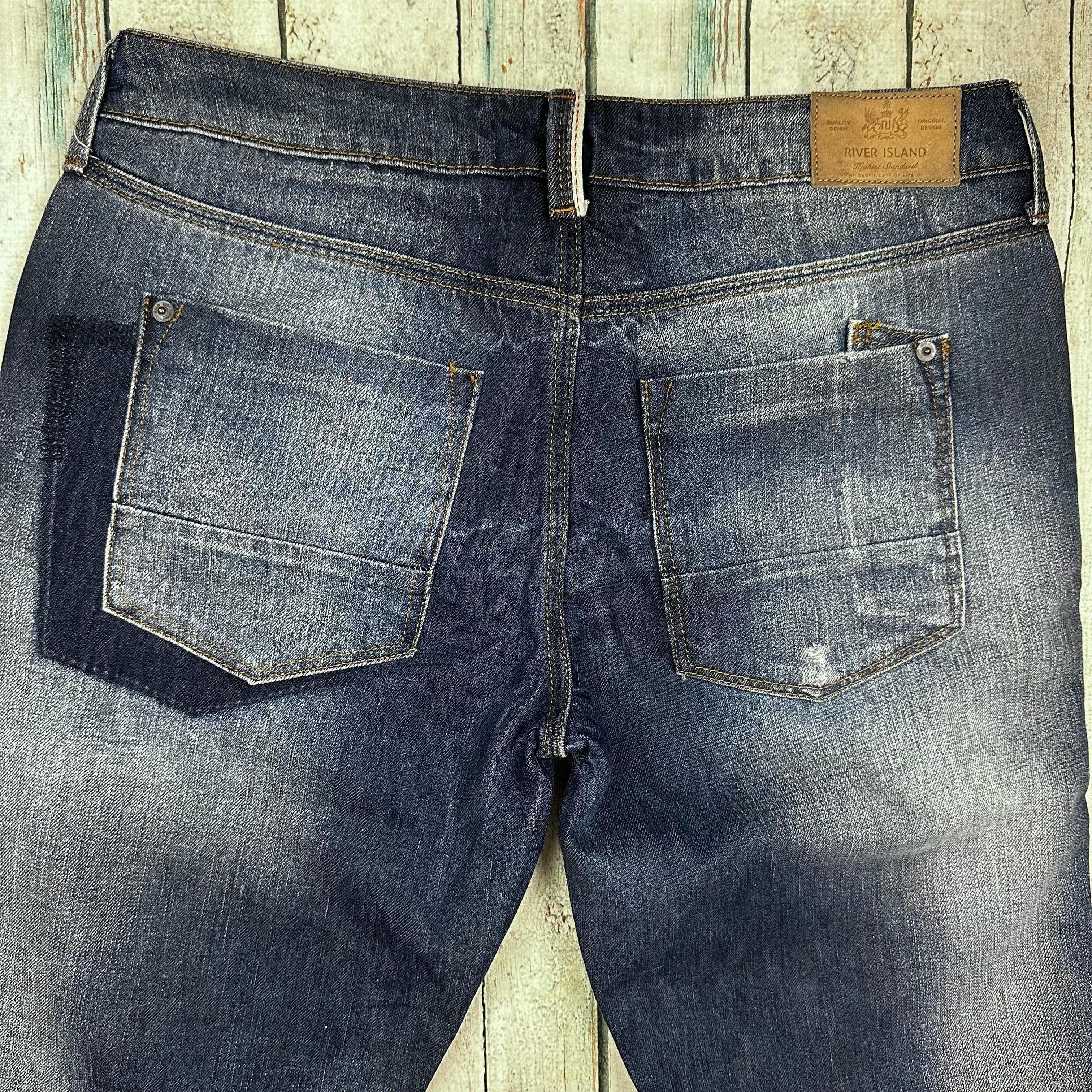 River Island Patched Distressed Boyfriend fit Jeans- Size 10 — photo 3 of 5