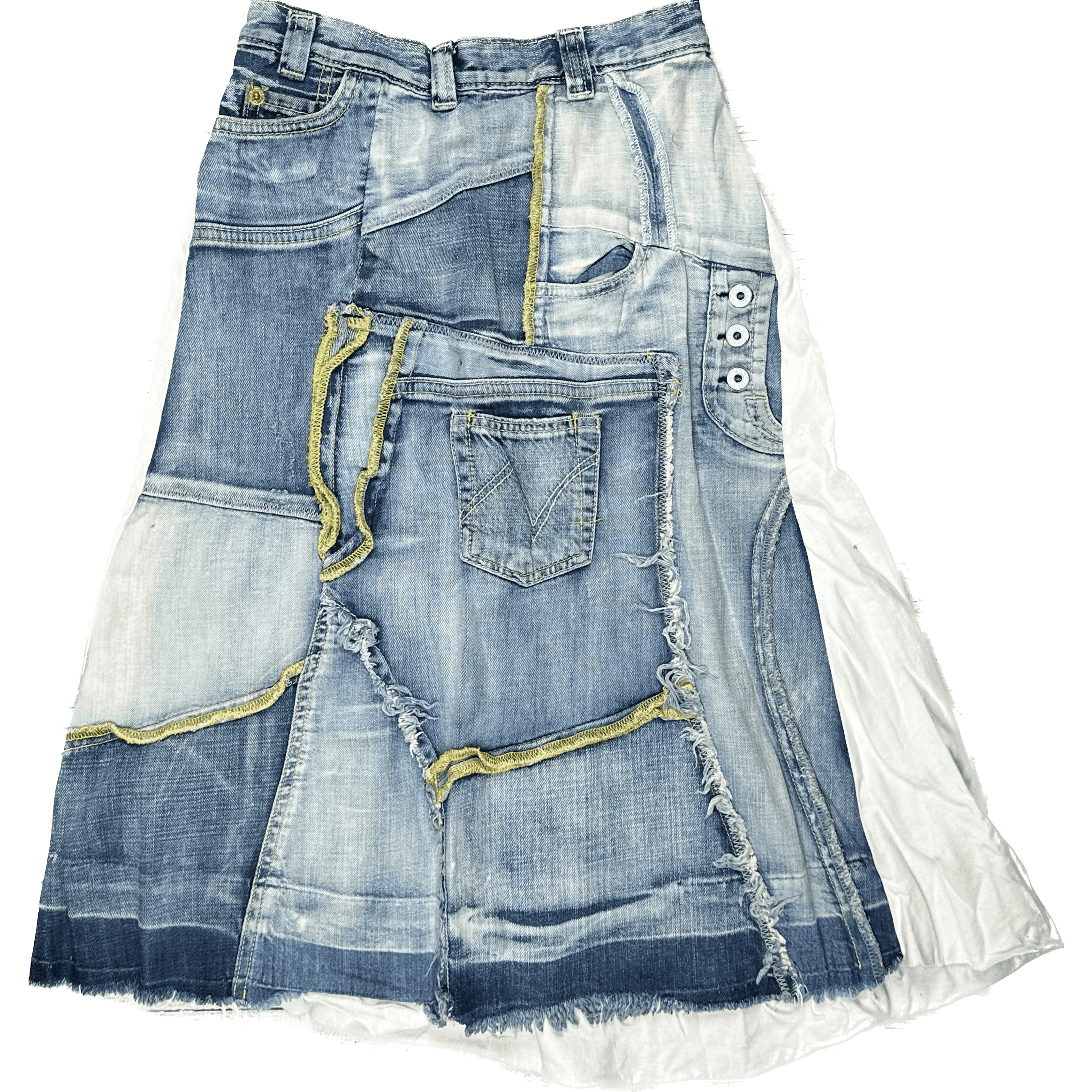 Nolita Pocket Stunning Girls Denim Patchwork Skirt- Size 8Y — photo 1 of 4