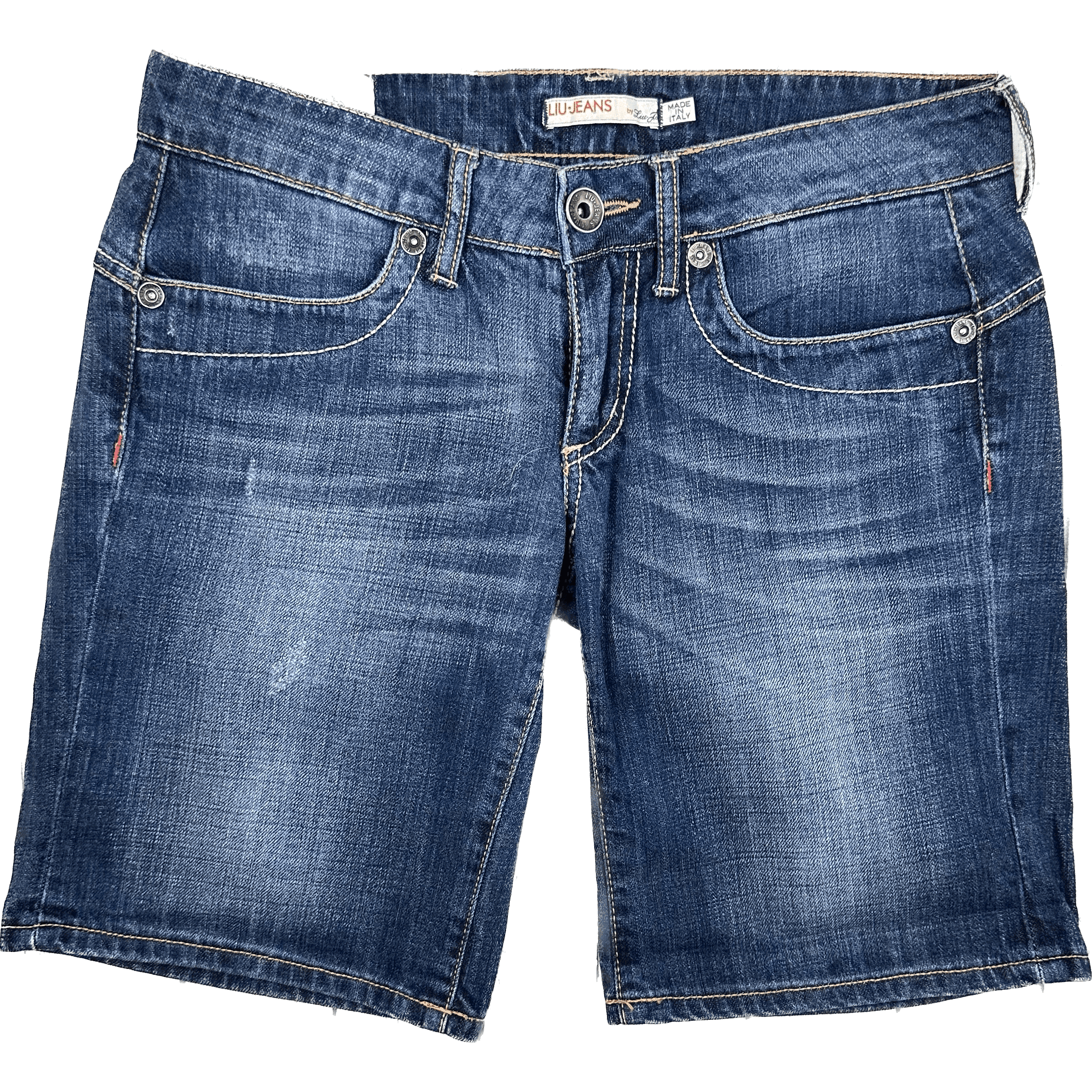 Liu Jo Italian Made Denim Boyfriend Short - Size 28 — photo 1 of 6