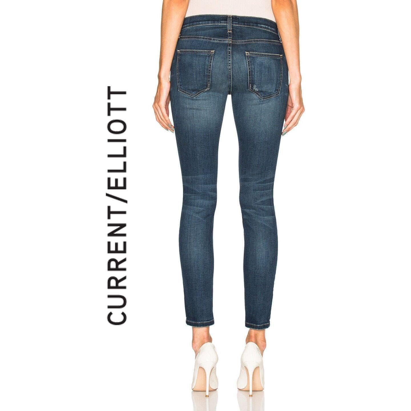NWT- Current/Elliot 'The Stiletto' Blue Townie Wash Jeans- Size 30 — photo 1 of 7
