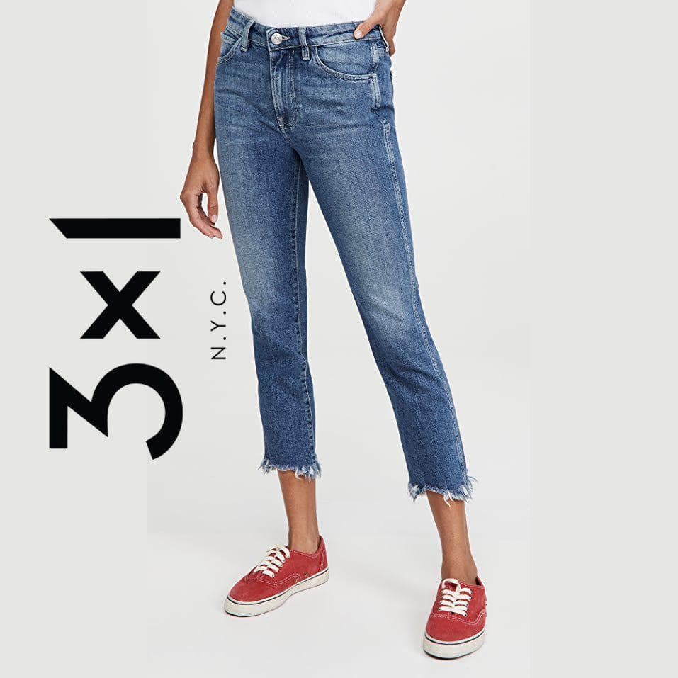 NWT - 3x1 - Stunning USA Made Straight Authentic Crop W3 Jeans -Size 25 — photo 1 of 5
