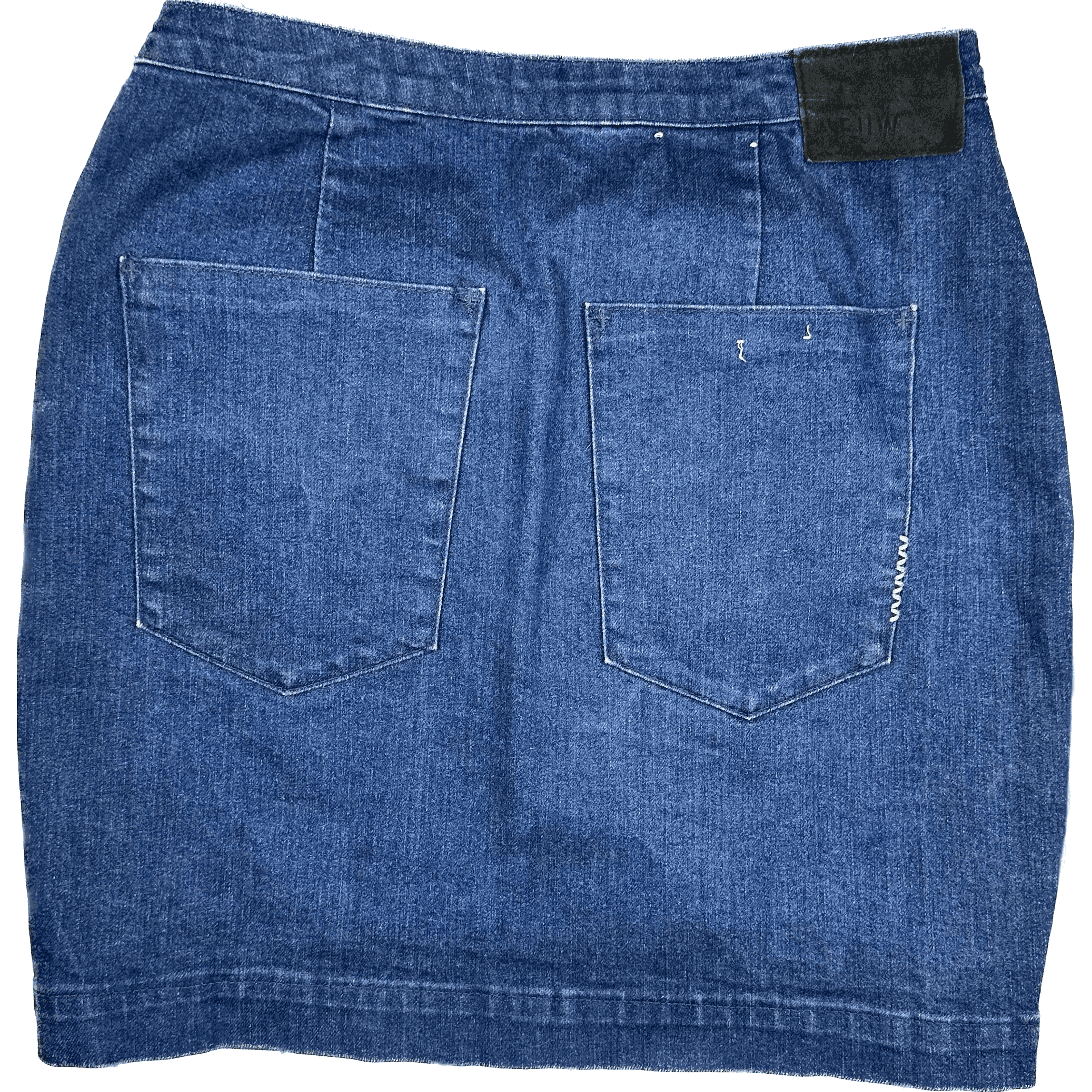 Neuw Flat Waist Denim Stretch Skirt - Size 12 — photo 2 of 3