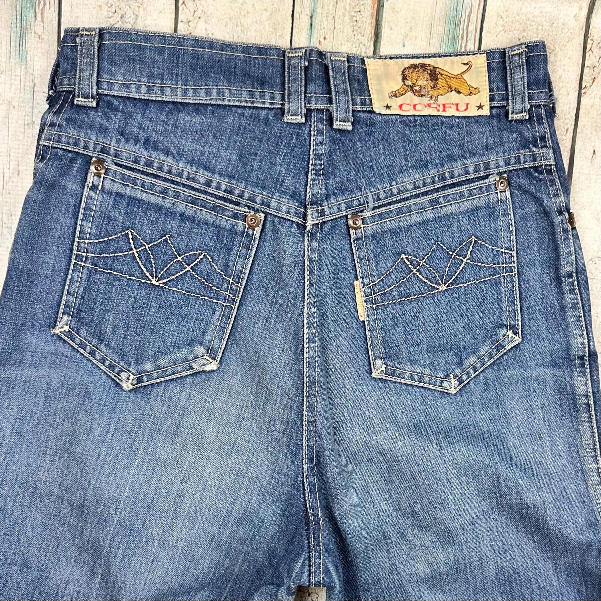 1970's Vintage Corfu Australian High Waist Jeans- Suit Size 9/10 — photo 5 of 8