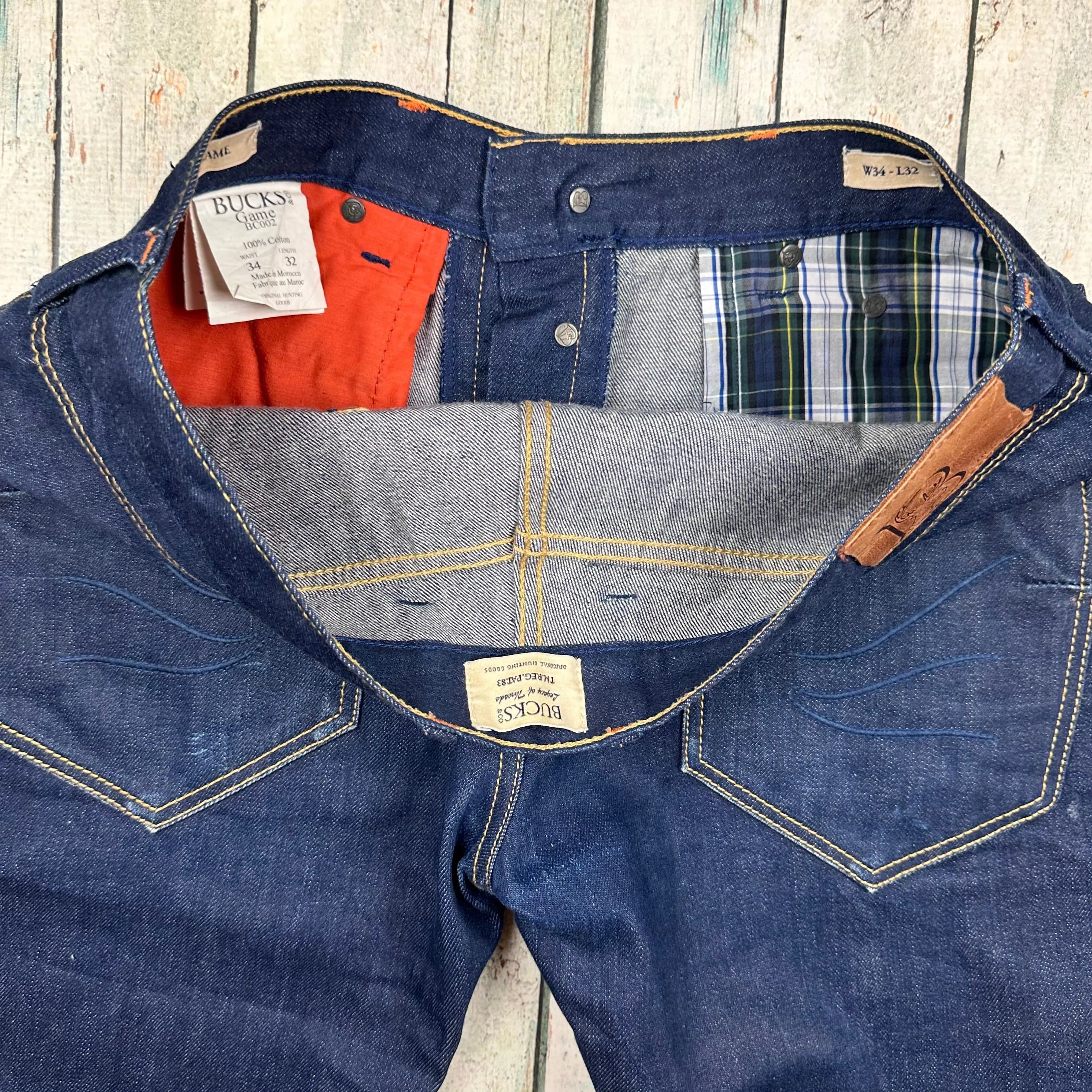 Bucks & Co Legacy of Threads Mens Indigo 'Game' Jeans - Size 34/32 — photo 5 of 9