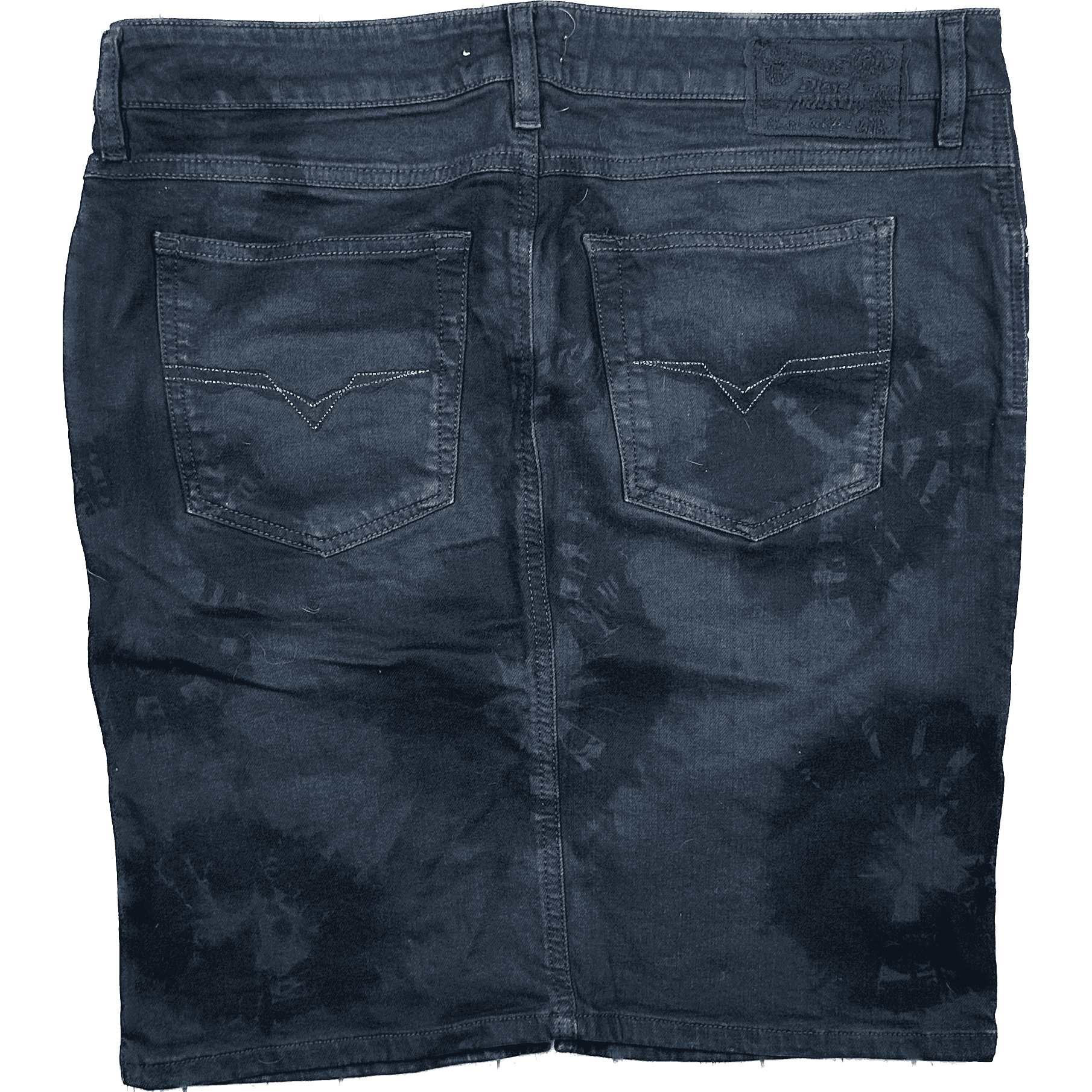 Diesel Italy Denim Dark Print Knee Length Skirt - Size 30 — photo 2 of 5