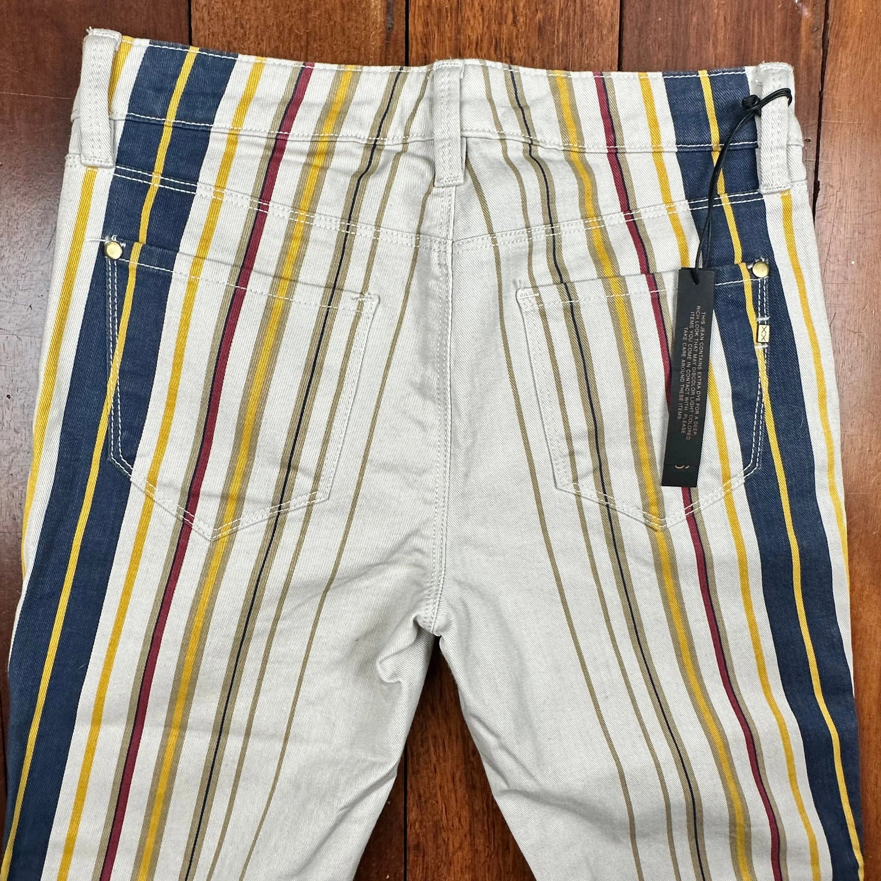 NWT - Genetic Denim USA Made 'The Shya' Striped Jeans - Size 26 — photo 5 of 6