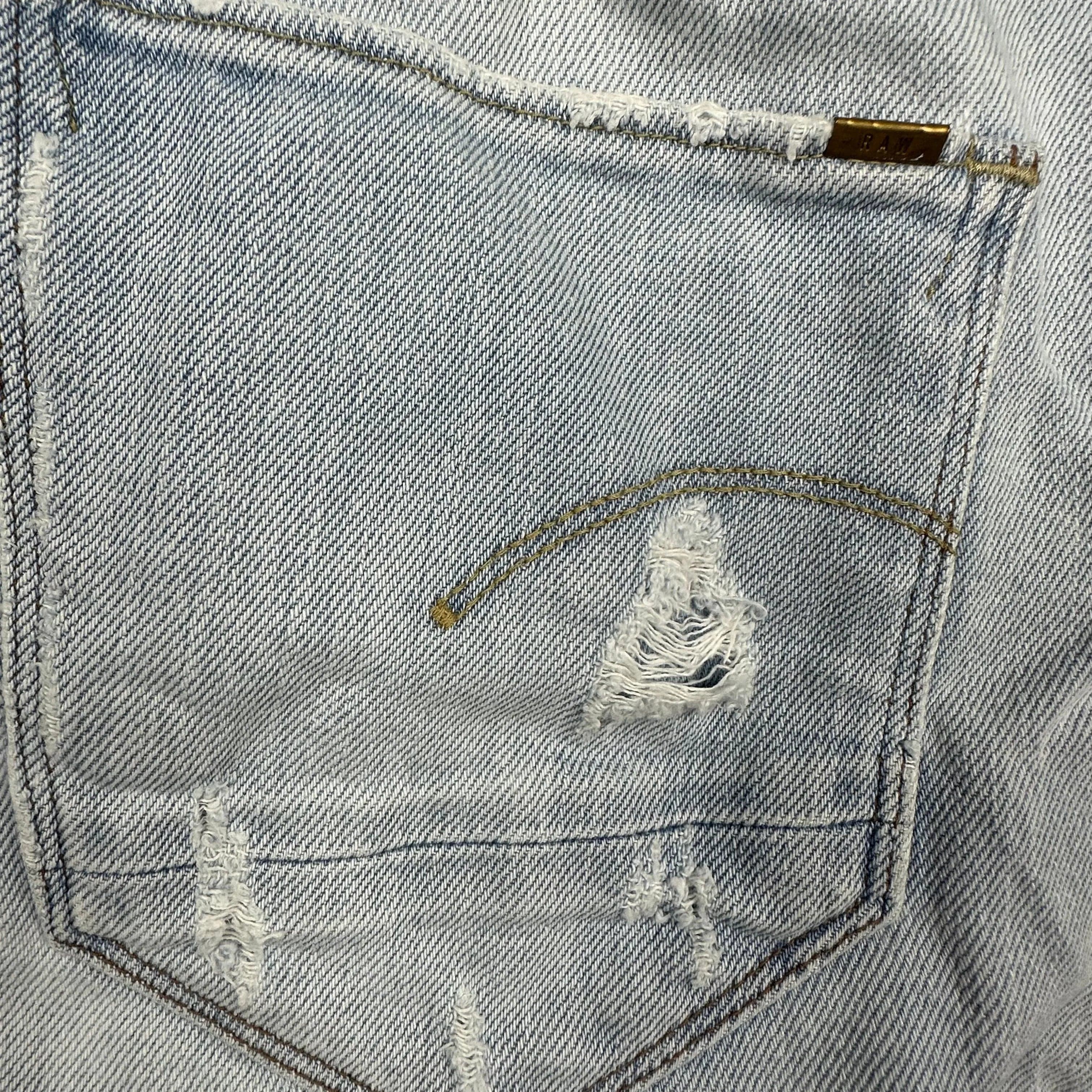 G Star Raw Restored Denim 'Arc Mid Straight' Mini Skirt - Size 27 — photo 4 of 5