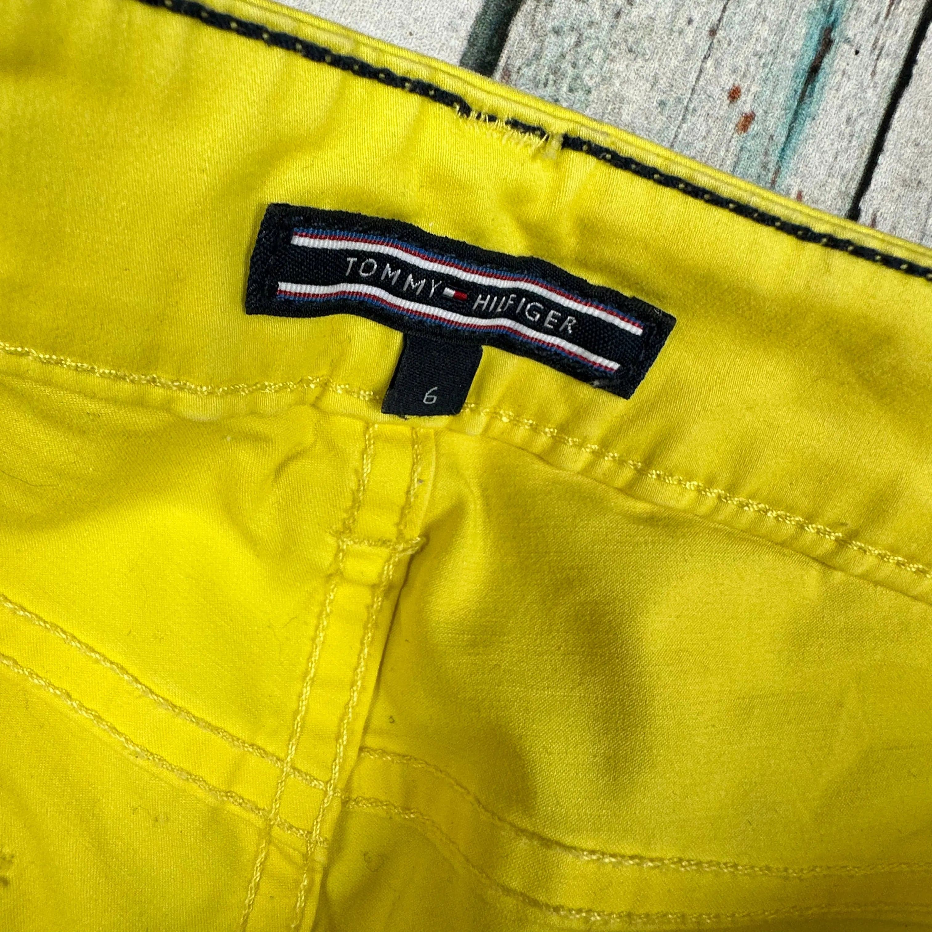 Tommy Hilfiger Stretch Yellow Ankle Zip Jeans - Size 28 — photo 6 of 9