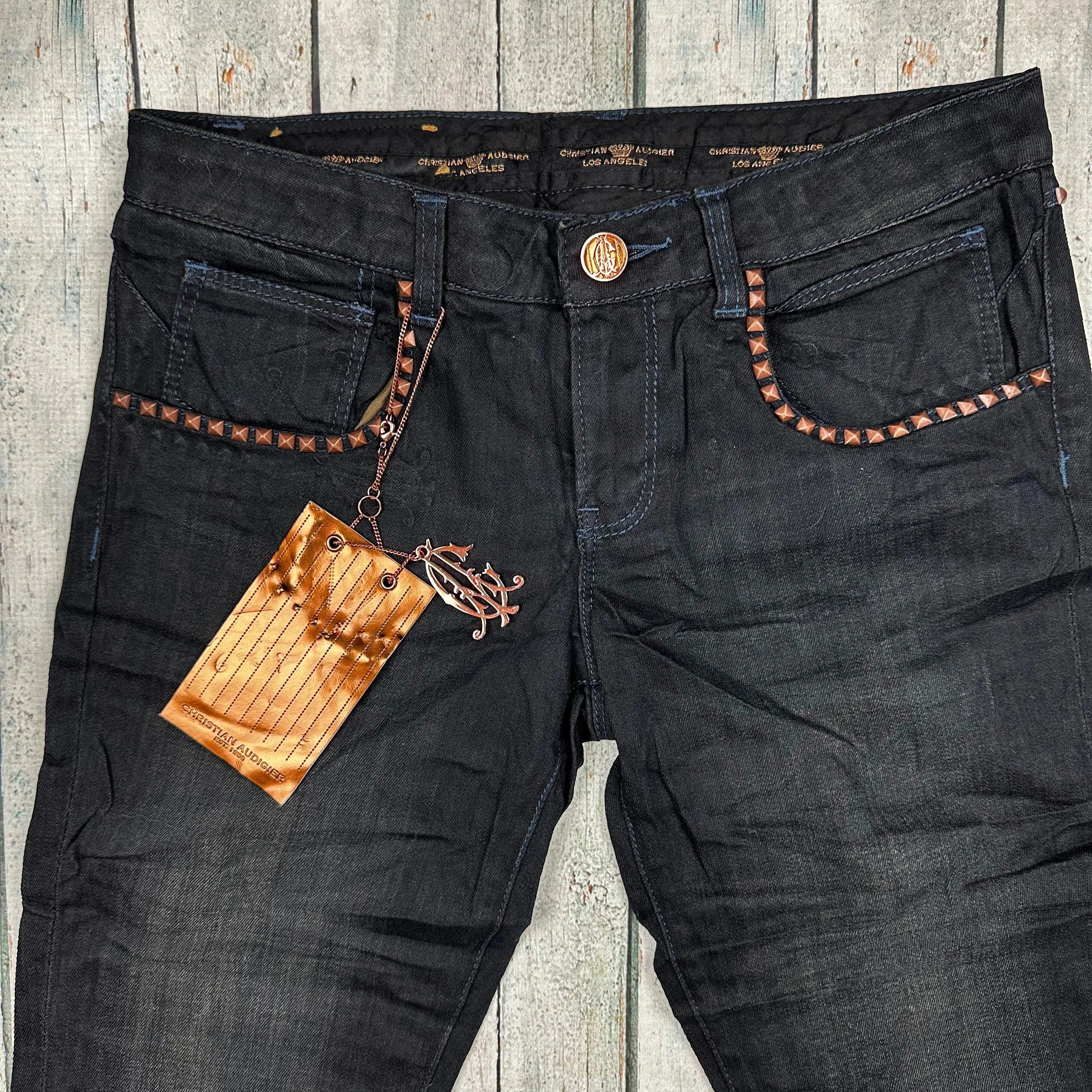 NWT- Christian Audigier Ladies Low Rise 'Warrior' Jeans - Size 27 — photo 17 of 19