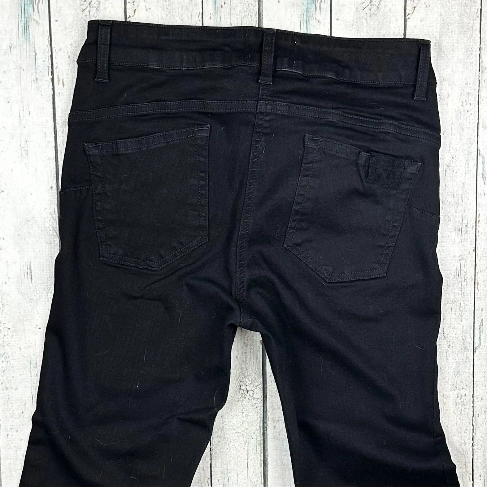 NEW - Be Blumarine Black Italian Flared Jeans - Suit Size 10 — photo 3 of 8